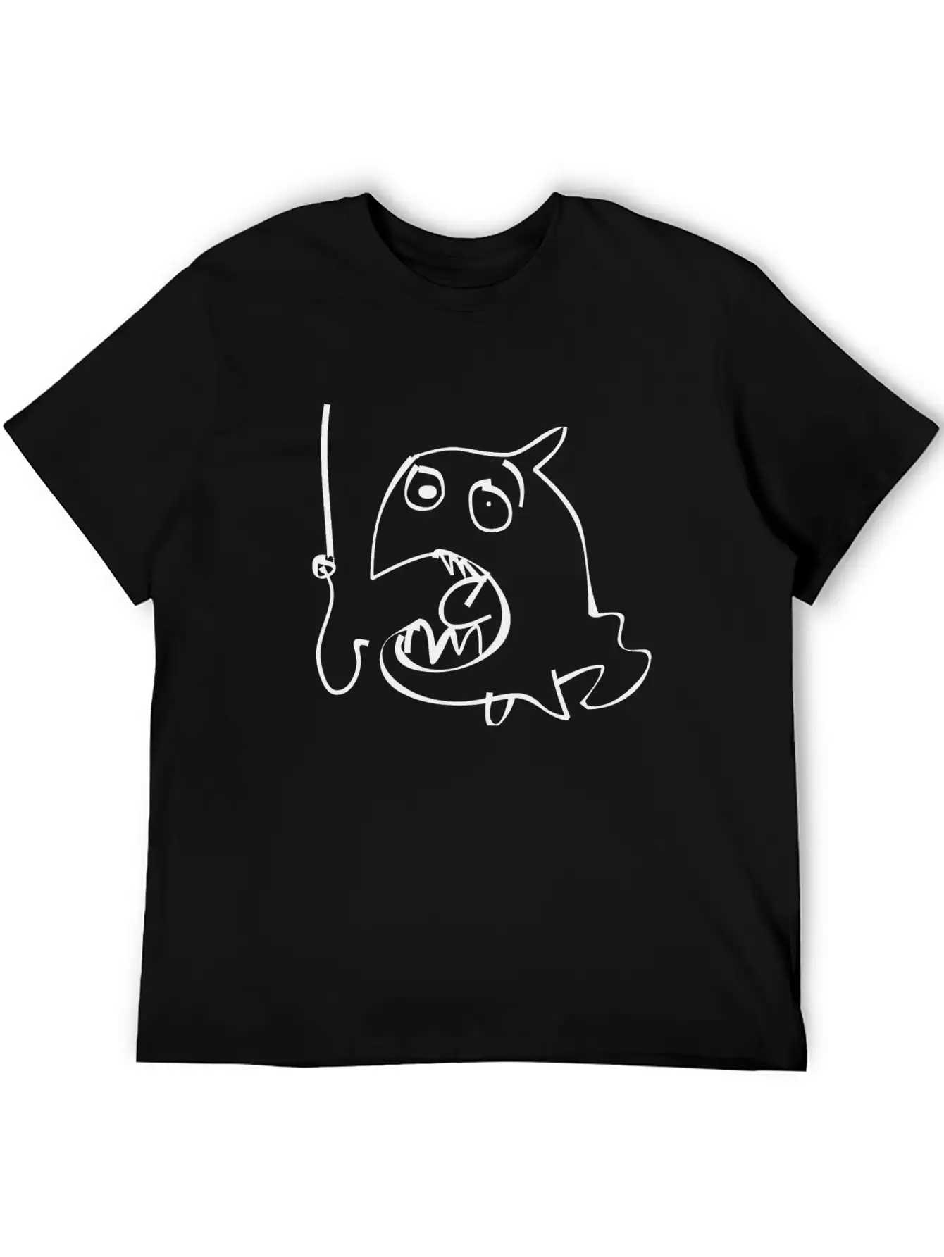 Crazy Fish & Hook Basic Graphic T-Shirt ¨C Daily Comfort In Soft Cotton