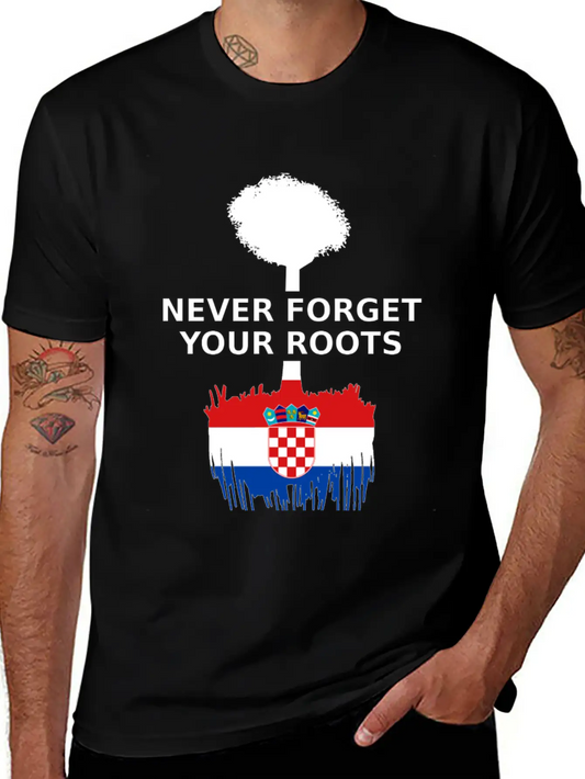 Croatia Flag Roots Basic Graphic T-Shirt ¨C Daily Comfort In Soft Cotton