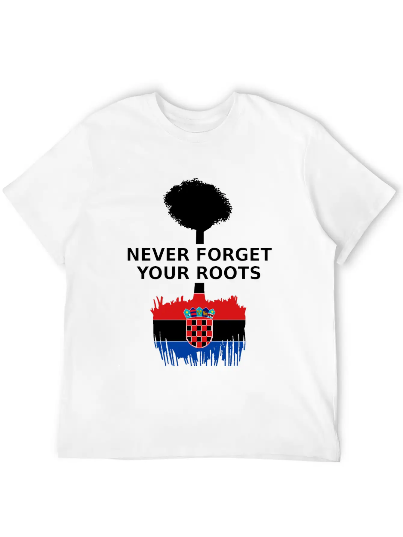 Croatia Flag Roots Basic Graphic T-Shirt ¨C Daily Comfort In Soft Cotton