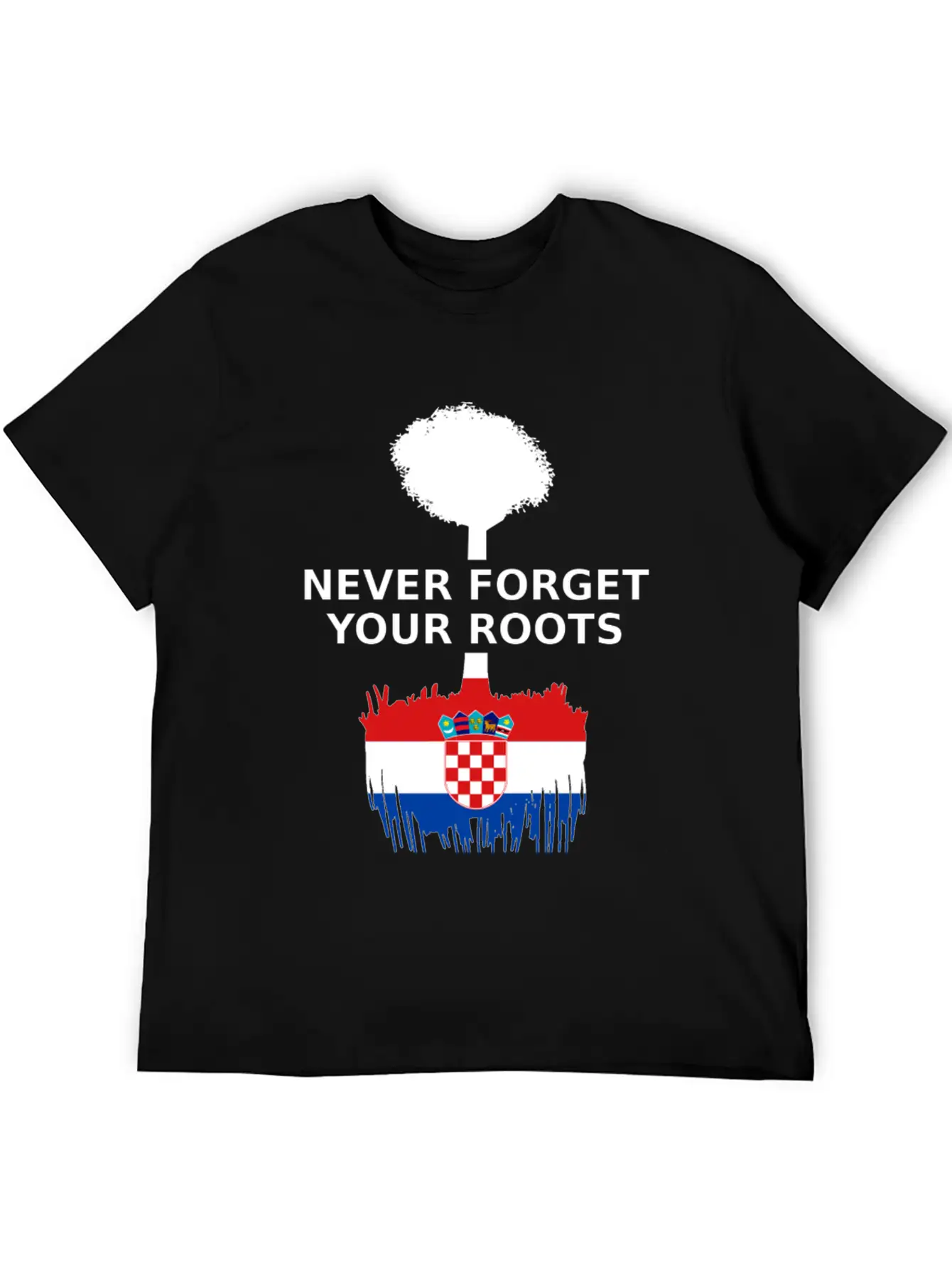 Croatia Flag Roots Basic Graphic T-Shirt ¨C Daily Comfort In Soft Cotton