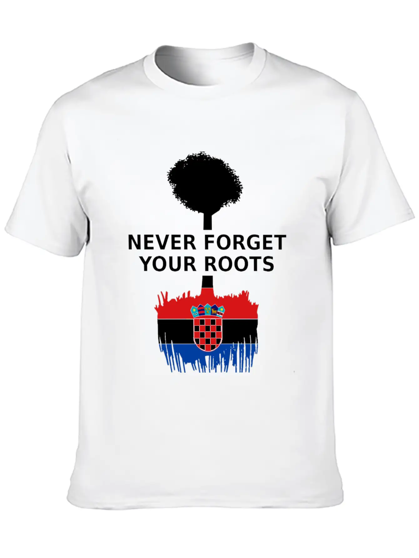 Croatia Flag Roots Basic Graphic T-Shirt ¨C Daily Comfort In Soft Cotton