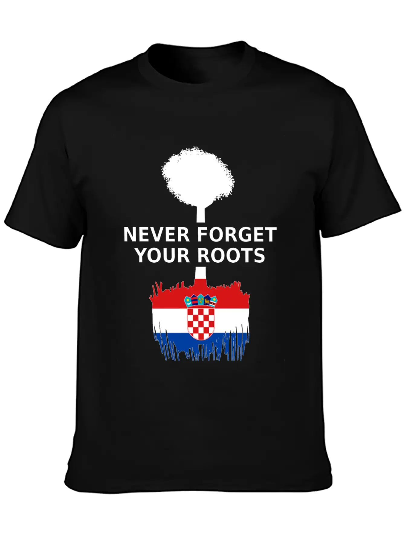 Croatia Flag Roots Basic Graphic T-Shirt ¨C Daily Comfort In Soft Cotton