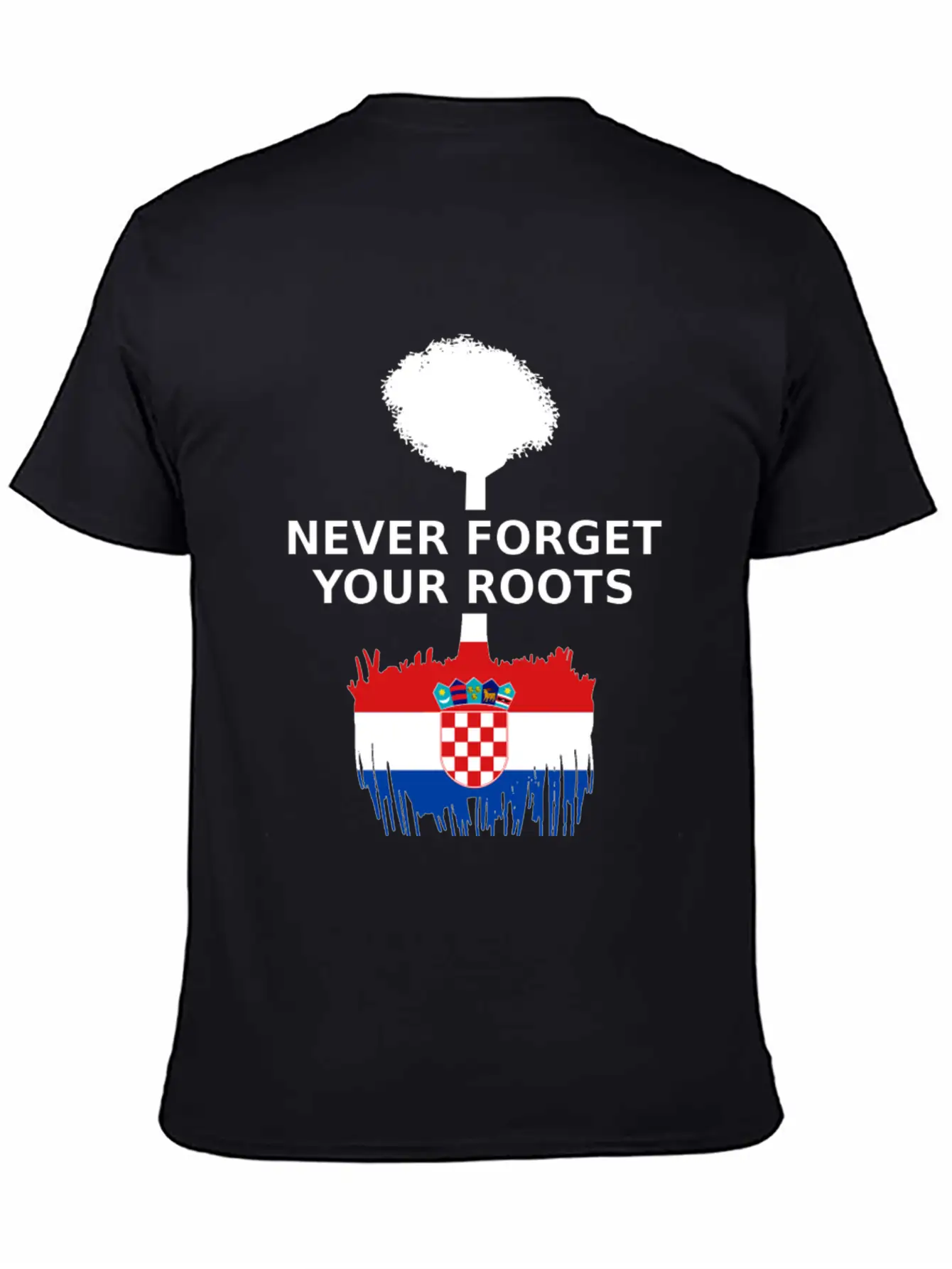 Croatia Flag Roots Basic Graphic T-Shirt ¨C Daily Comfort In Soft Cotton