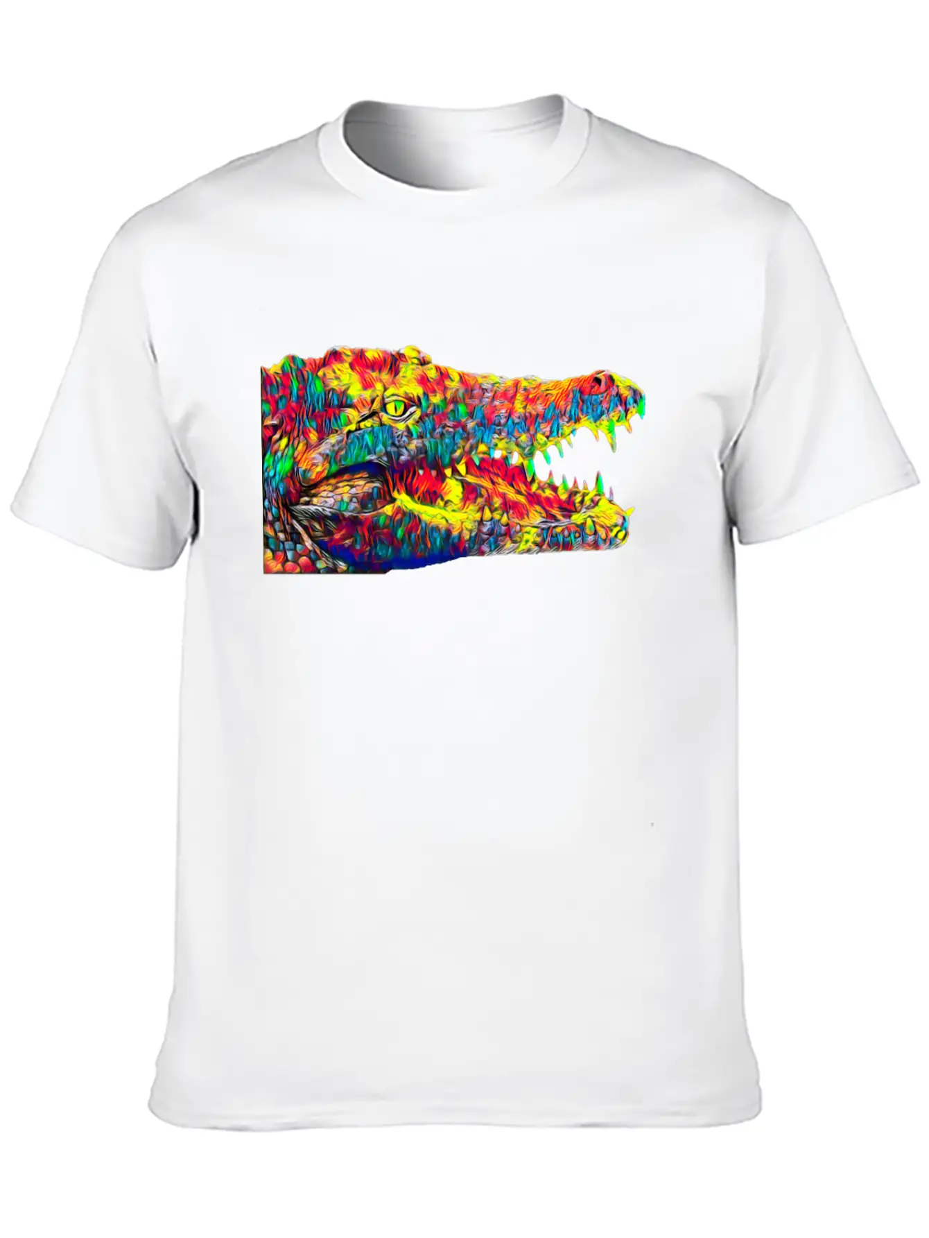 Crocodile Aligator Cayman Colored Design Soft Cotton Short Sleeve Tee ¨C Unisex Wardrobe Staple