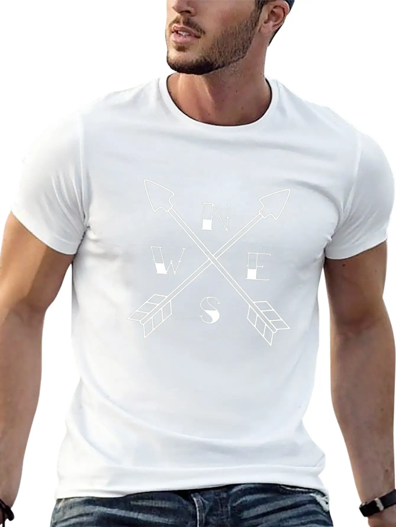 Crossed Arrows Basic Graphic T-Shirt ¨C Daily Comfort In Soft Cotton