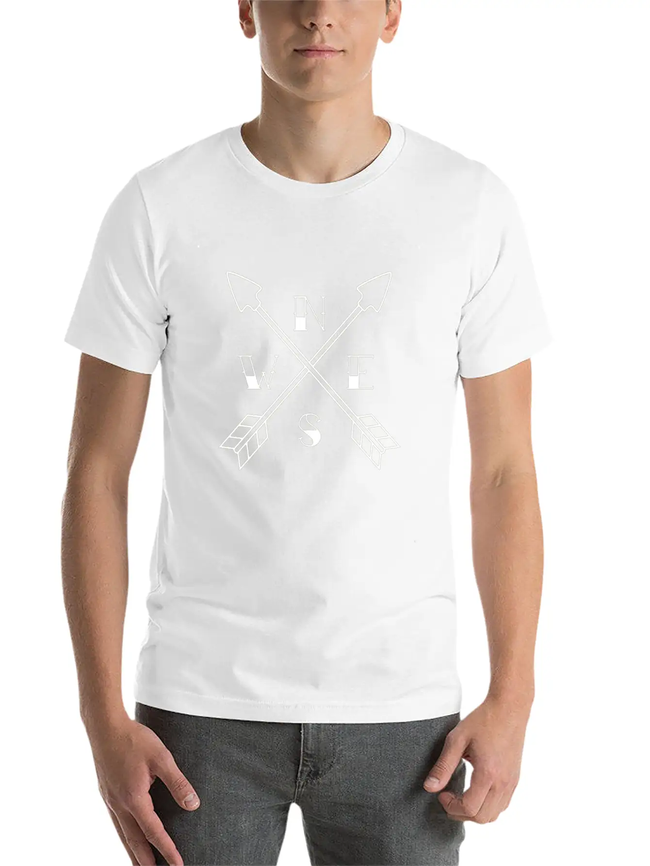 Crossed Arrows Basic Graphic T-Shirt ¨C Daily Comfort In Soft Cotton
