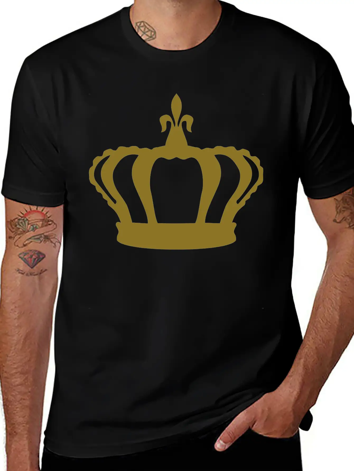 Crown, King, Queen Basic Graphic T-Shirt ¨C Daily Comfort In Soft Cotton