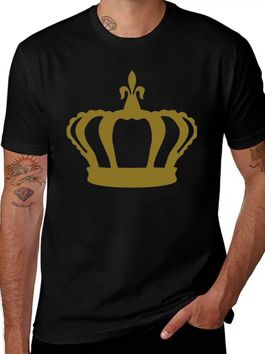 Crown, King, Queen Basic Graphic T-Shirt ¨C Daily Comfort In Soft Cotton