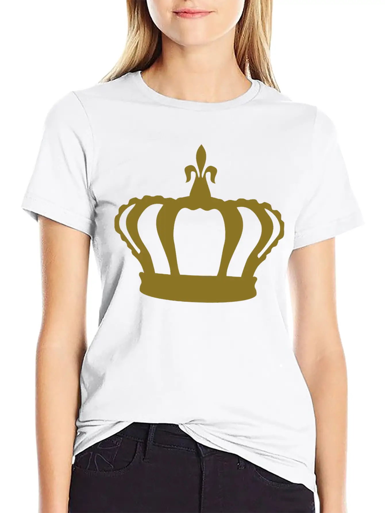 Crown, King, Queen Basic Graphic T-Shirt ¨C Daily Comfort In Soft Cotton