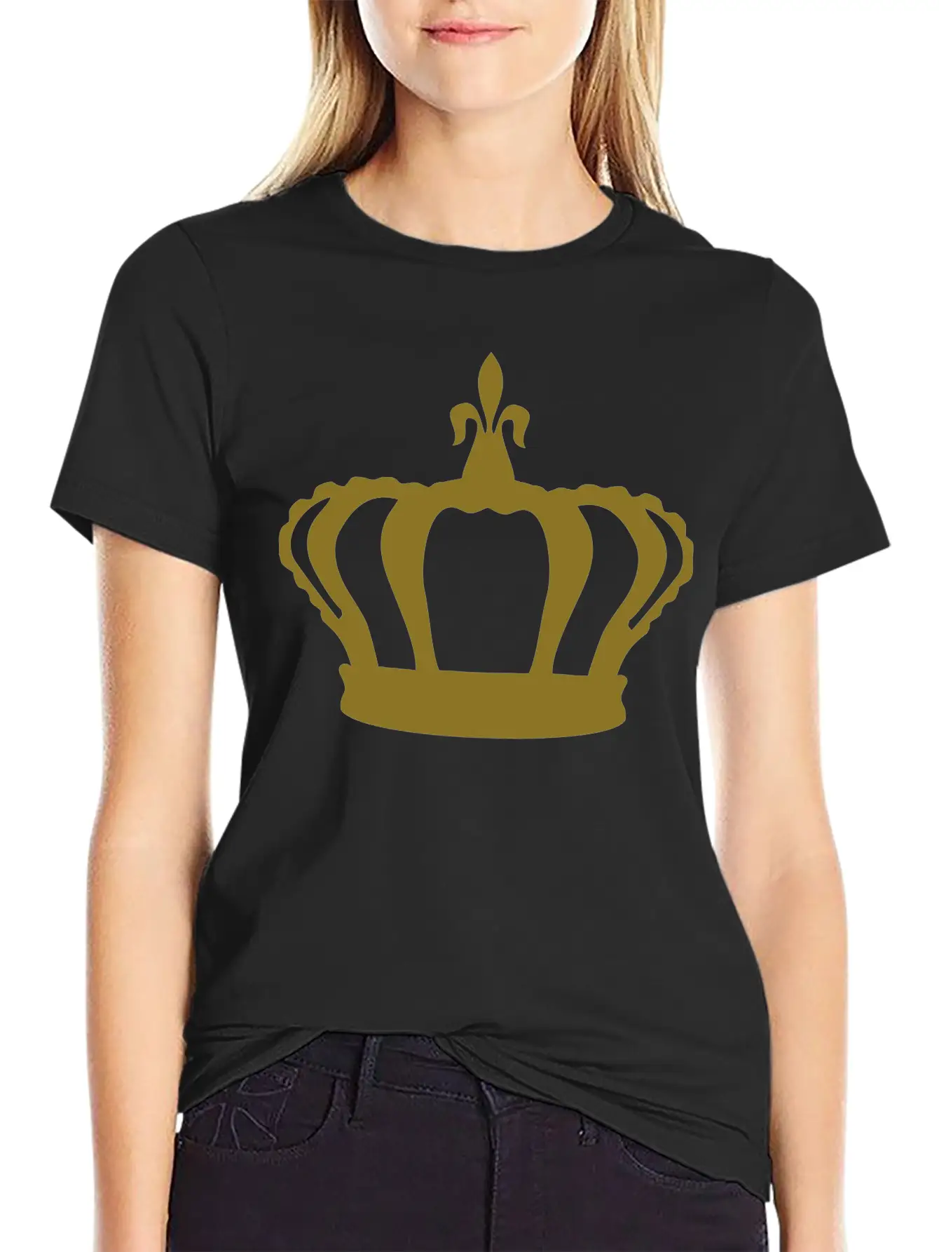 Crown, King, Queen Basic Graphic T-Shirt ¨C Daily Comfort In Soft Cotton