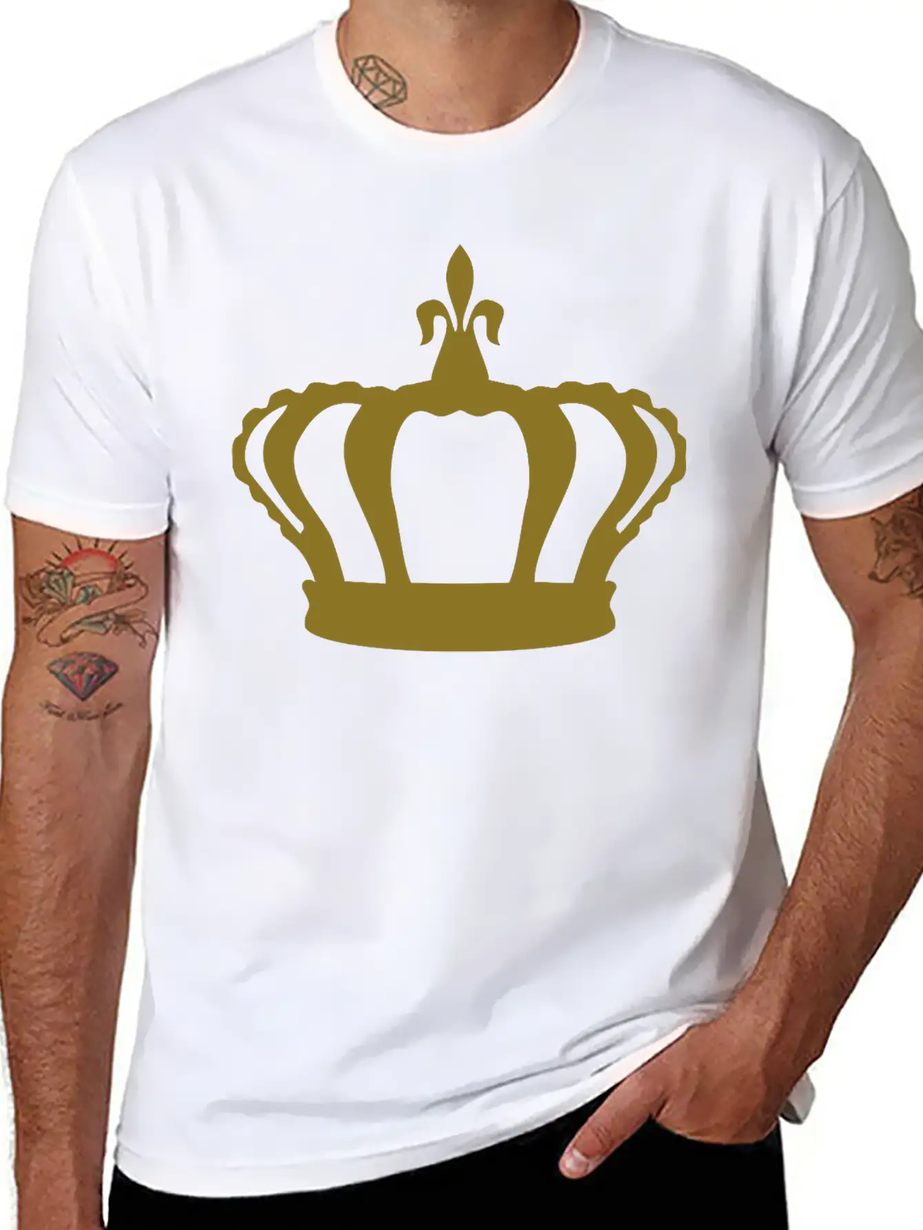 Crown, King, Queen Basic Graphic T-Shirt ¨C Daily Comfort In Soft Cotton