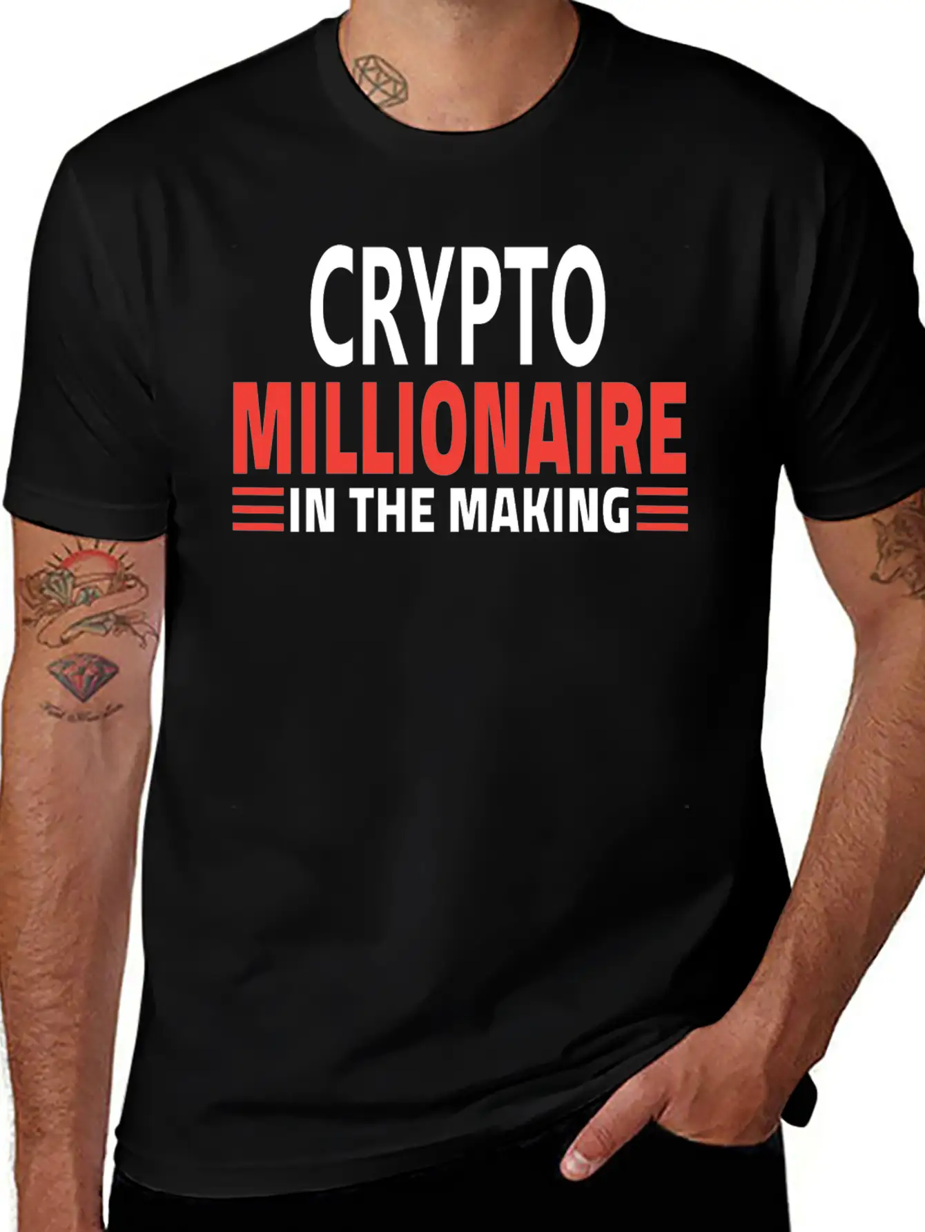 CRYPTO MILLIONNAIRE IN THE MAKING Soft Cotton Short Sleeve Tee ¨C Unisex Wardrobe Staple
