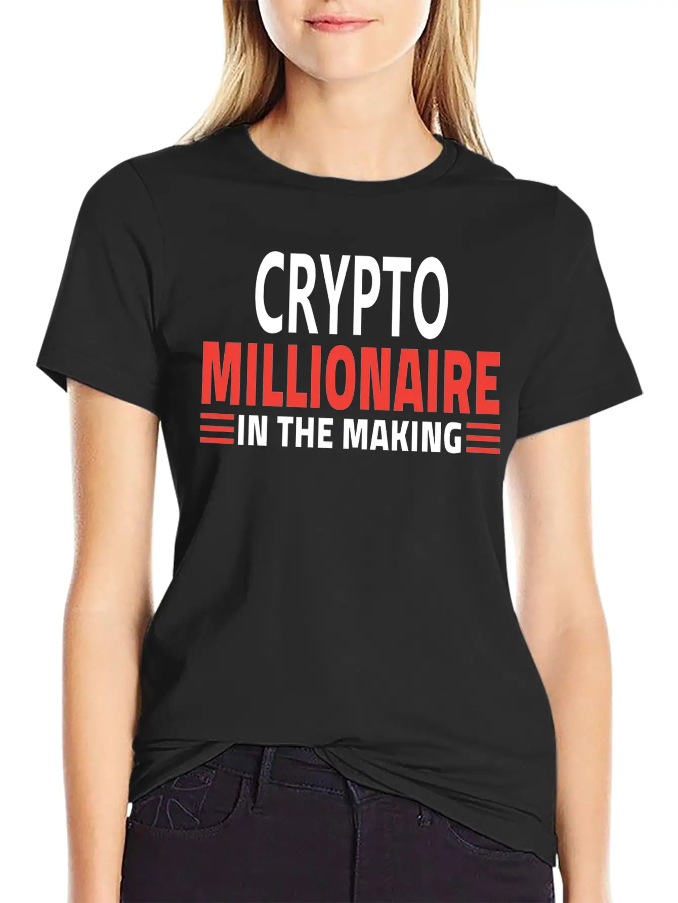 CRYPTO MILLIONNAIRE IN THE MAKING Soft Cotton Short Sleeve Tee ¨C Unisex Wardrobe Staple