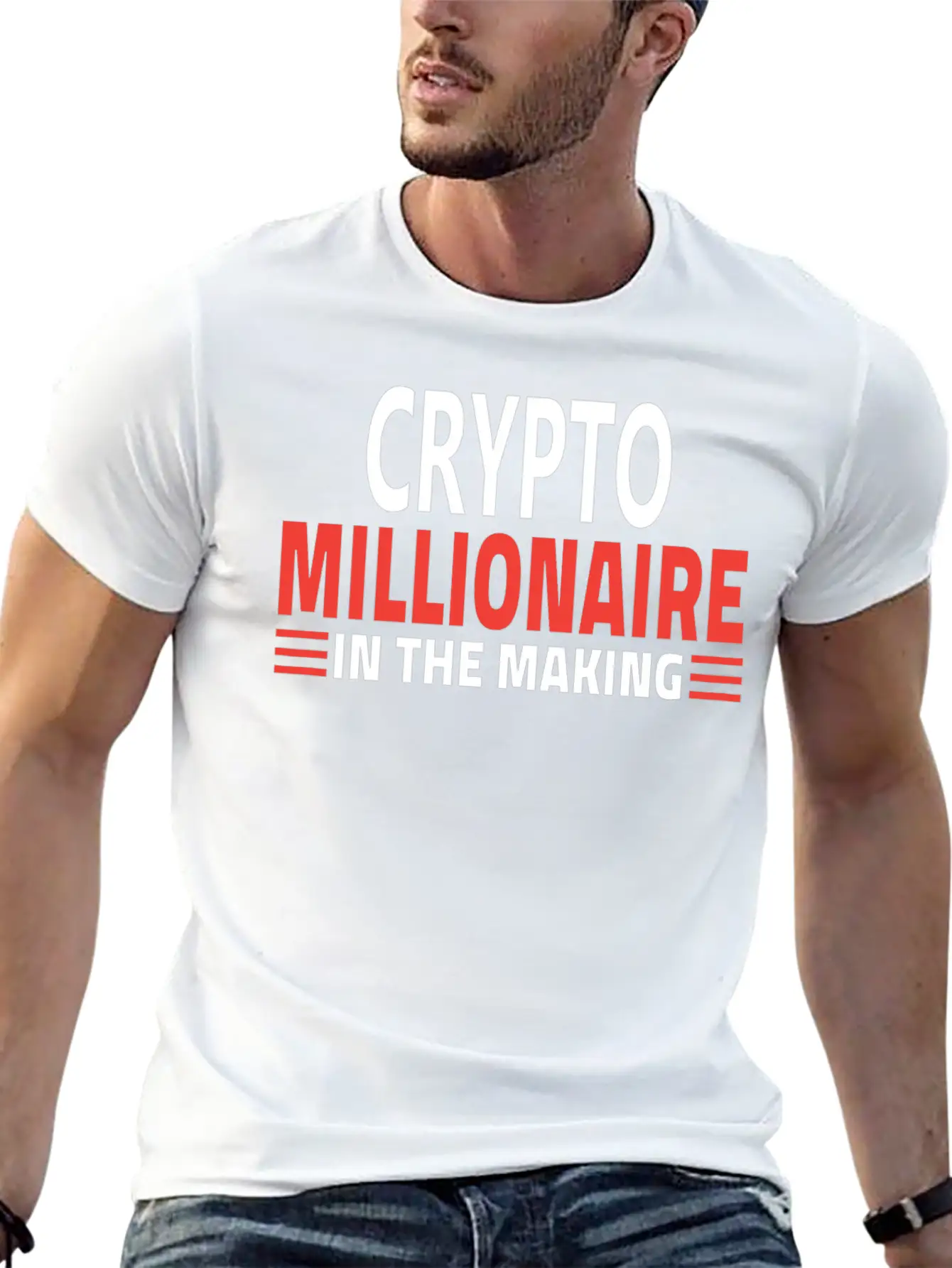 CRYPTO MILLIONNAIRE IN THE MAKING Soft Cotton Short Sleeve Tee ¨C Unisex Wardrobe Staple