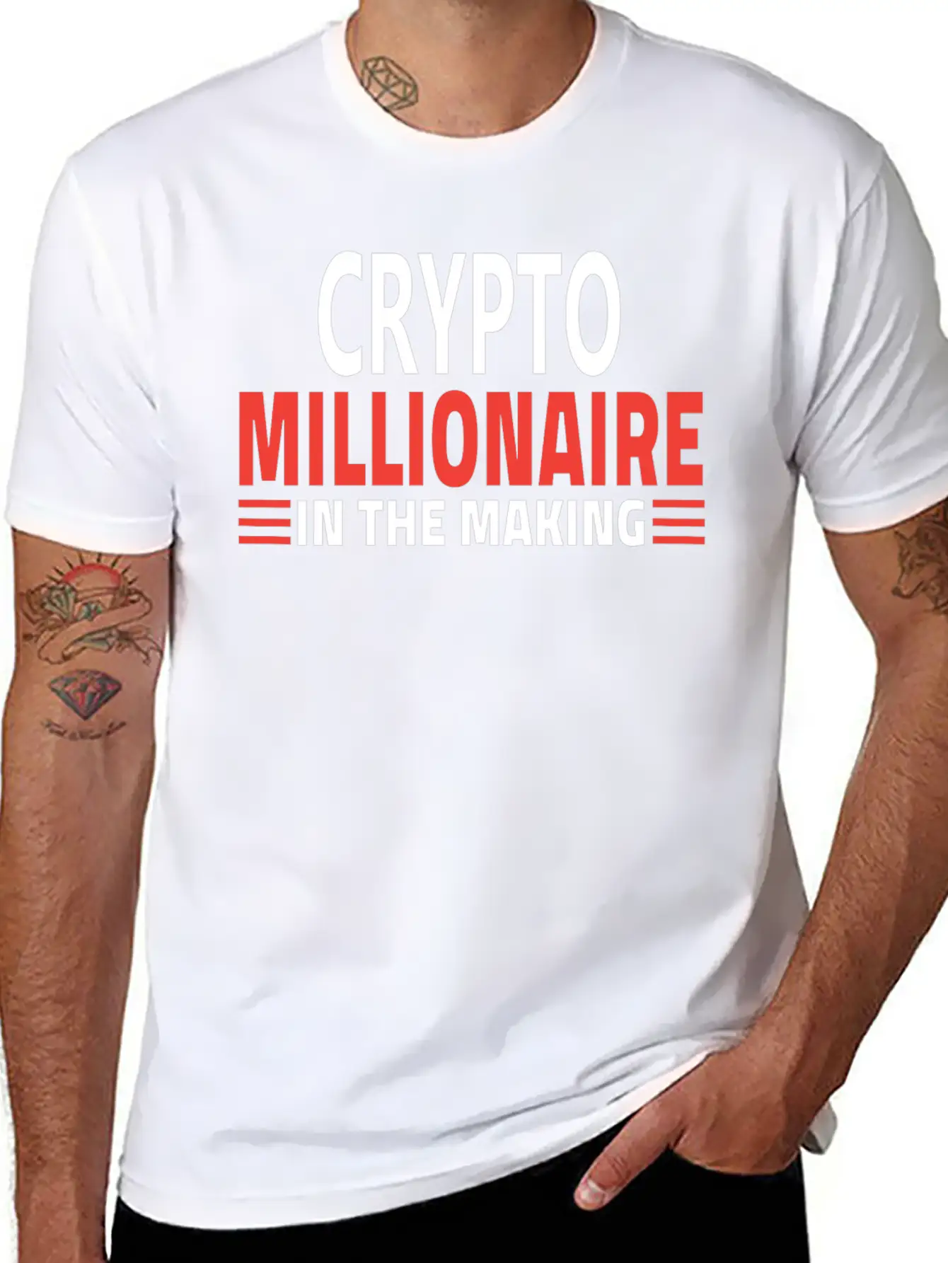 CRYPTO MILLIONNAIRE IN THE MAKING Soft Cotton Short Sleeve Tee ¨C Unisex Wardrobe Staple