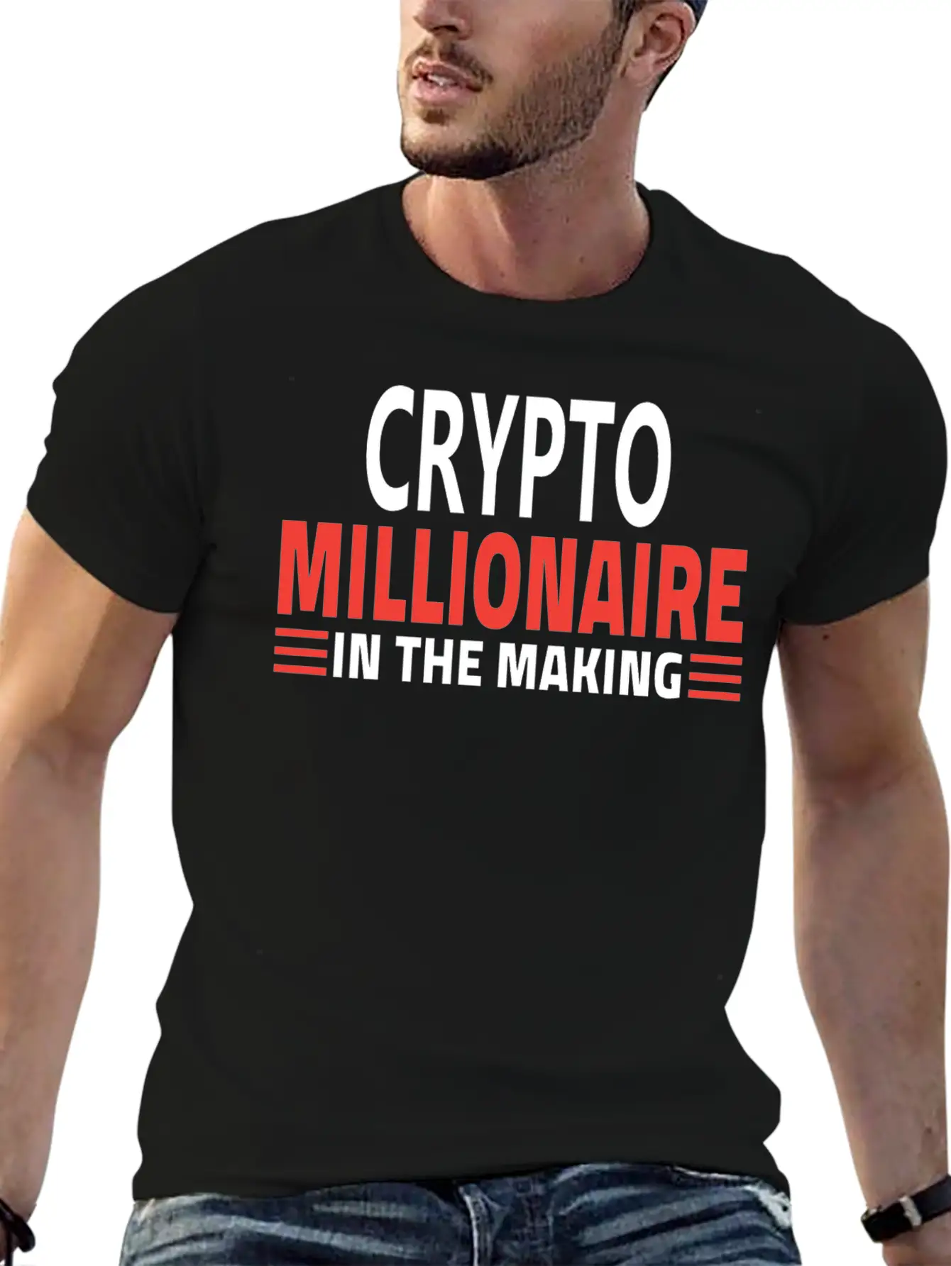 CRYPTO MILLIONNAIRE IN THE MAKING Soft Cotton Short Sleeve Tee ¨C Unisex Wardrobe Staple