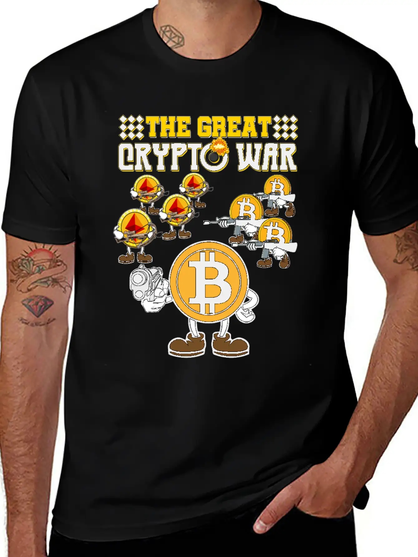 Crypto War2 Basic Graphic T-Shirt ¨C Daily Comfort In Soft Cotton