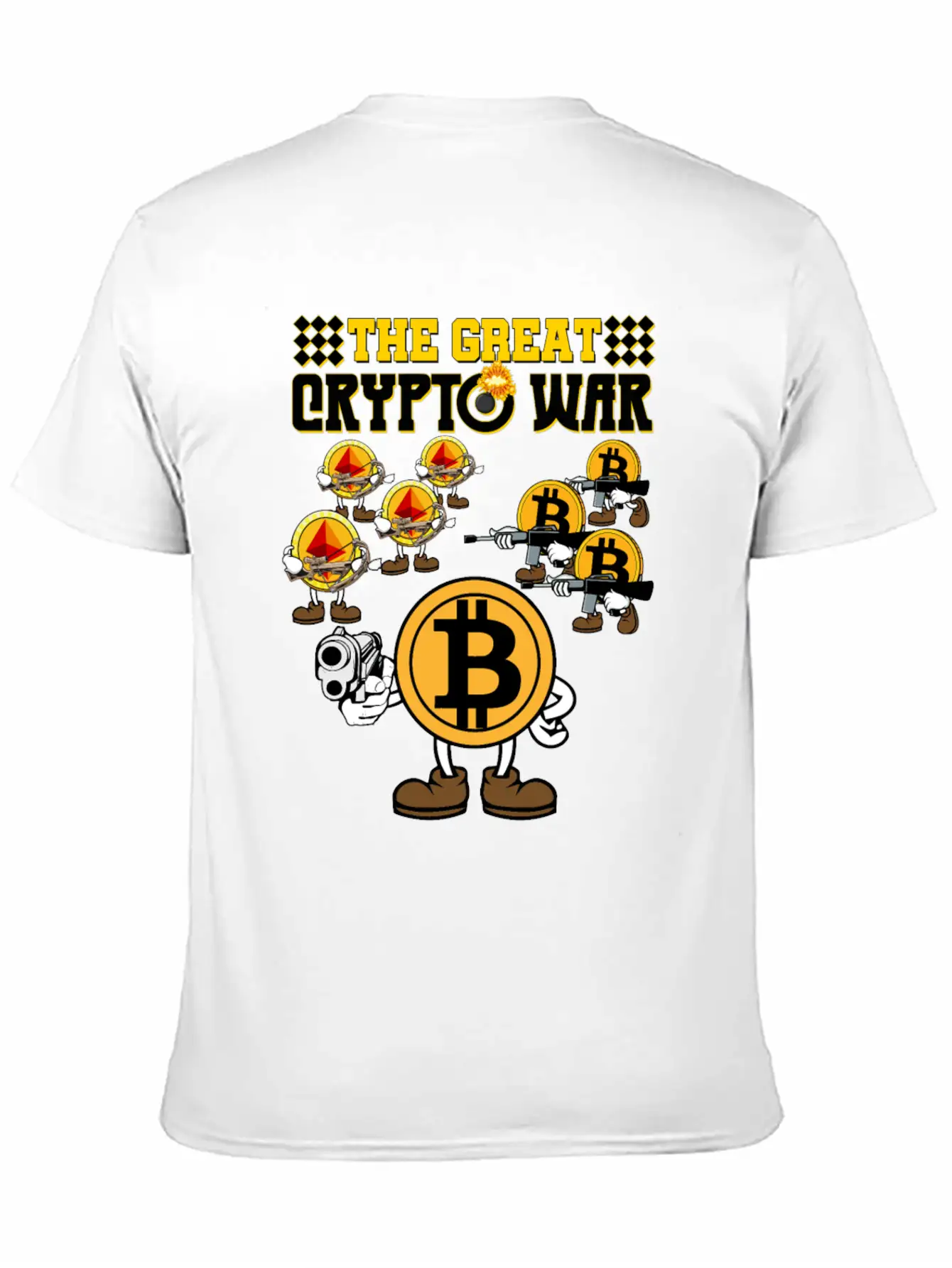 Crypto War2 Basic Graphic T-Shirt ¨C Daily Comfort In Soft Cotton