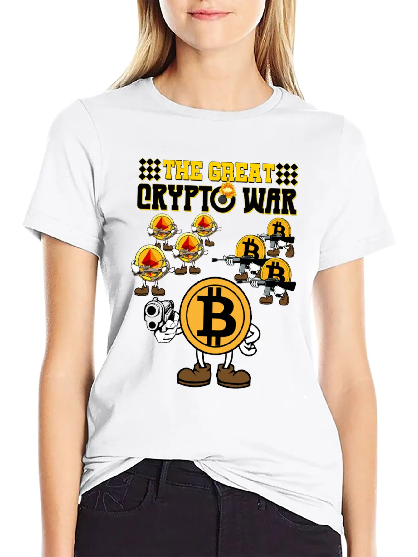Crypto War2 Basic Graphic T-Shirt ¨C Daily Comfort In Soft Cotton