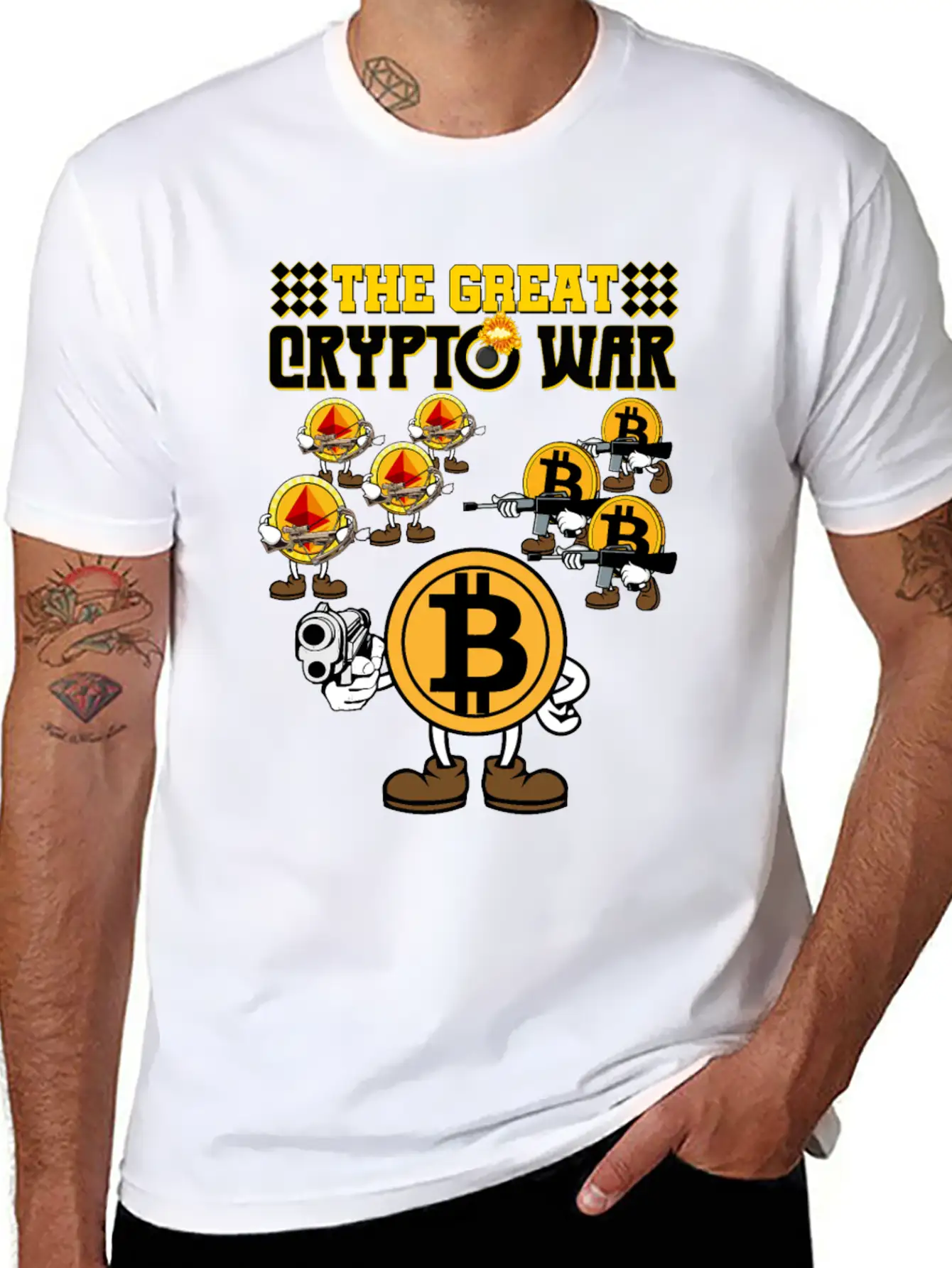 Crypto War2 Basic Graphic T-Shirt ¨C Daily Comfort In Soft Cotton