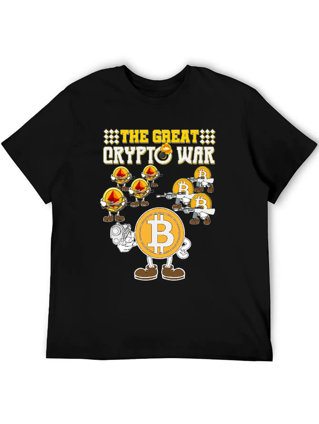 Crypto War2 Basic Graphic T-Shirt ¨C Daily Comfort In Soft Cotton