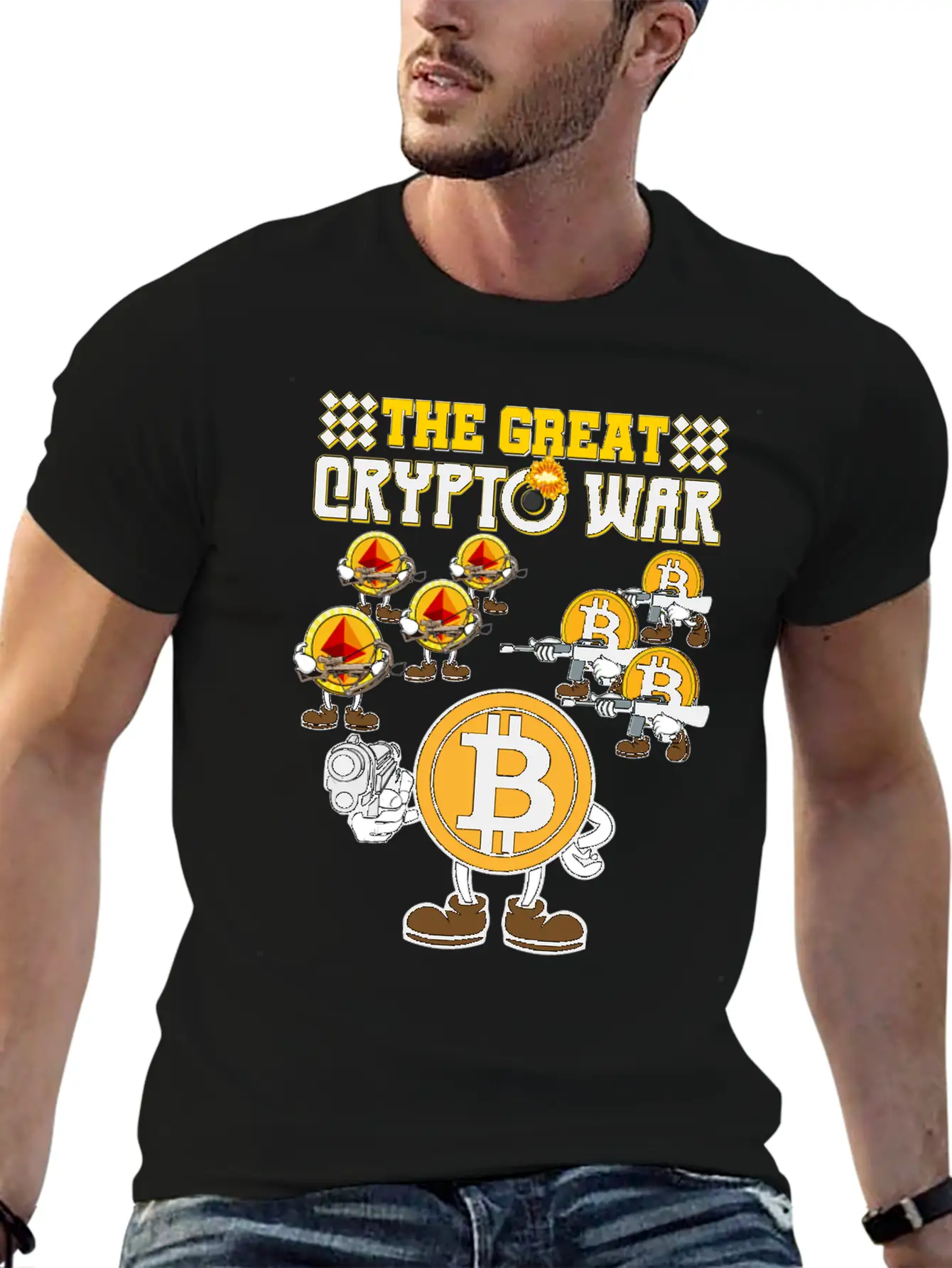Crypto War2 Basic Graphic T-Shirt ¨C Daily Comfort In Soft Cotton