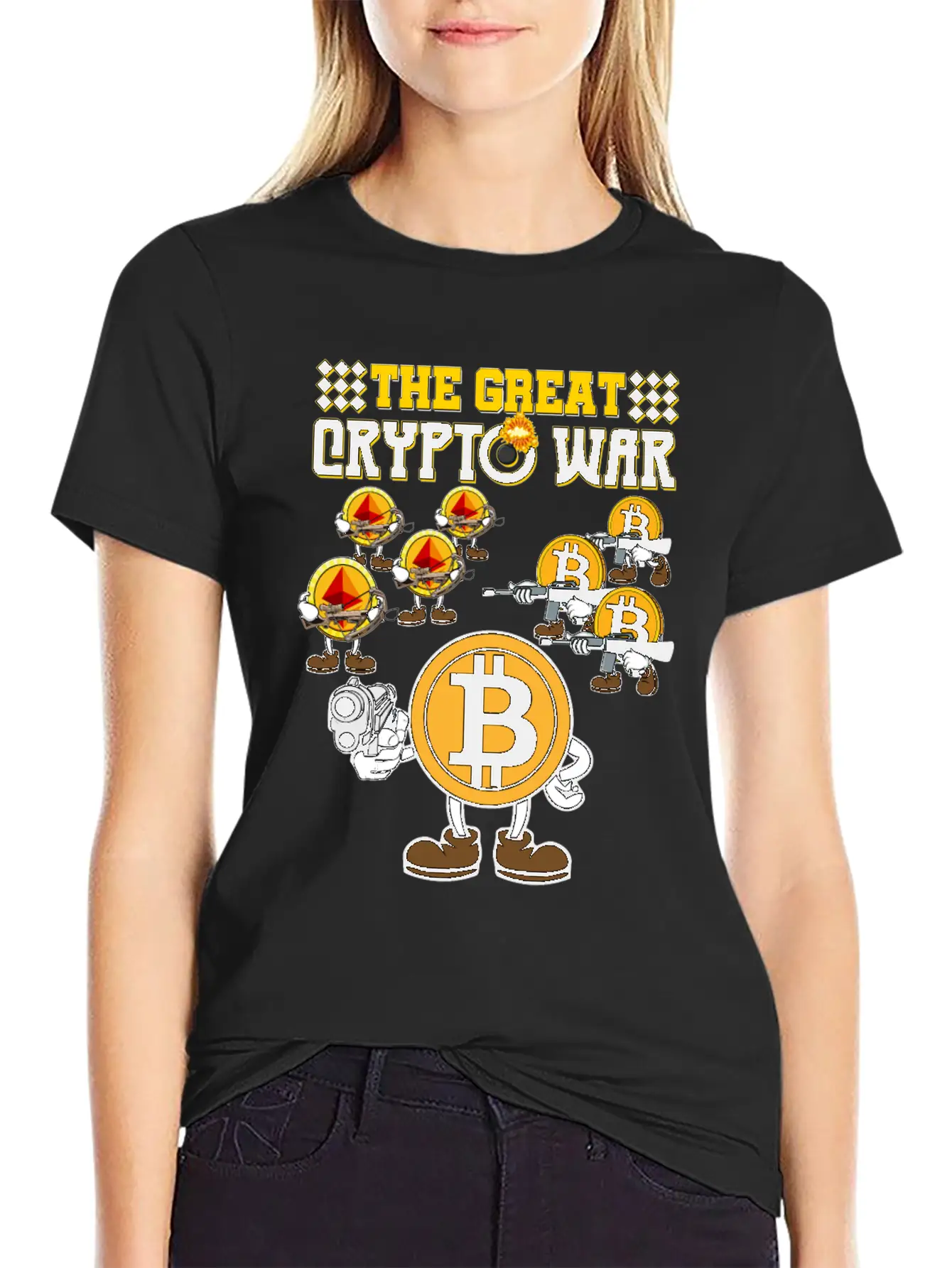 Crypto War2 Basic Graphic T-Shirt ¨C Daily Comfort In Soft Cotton