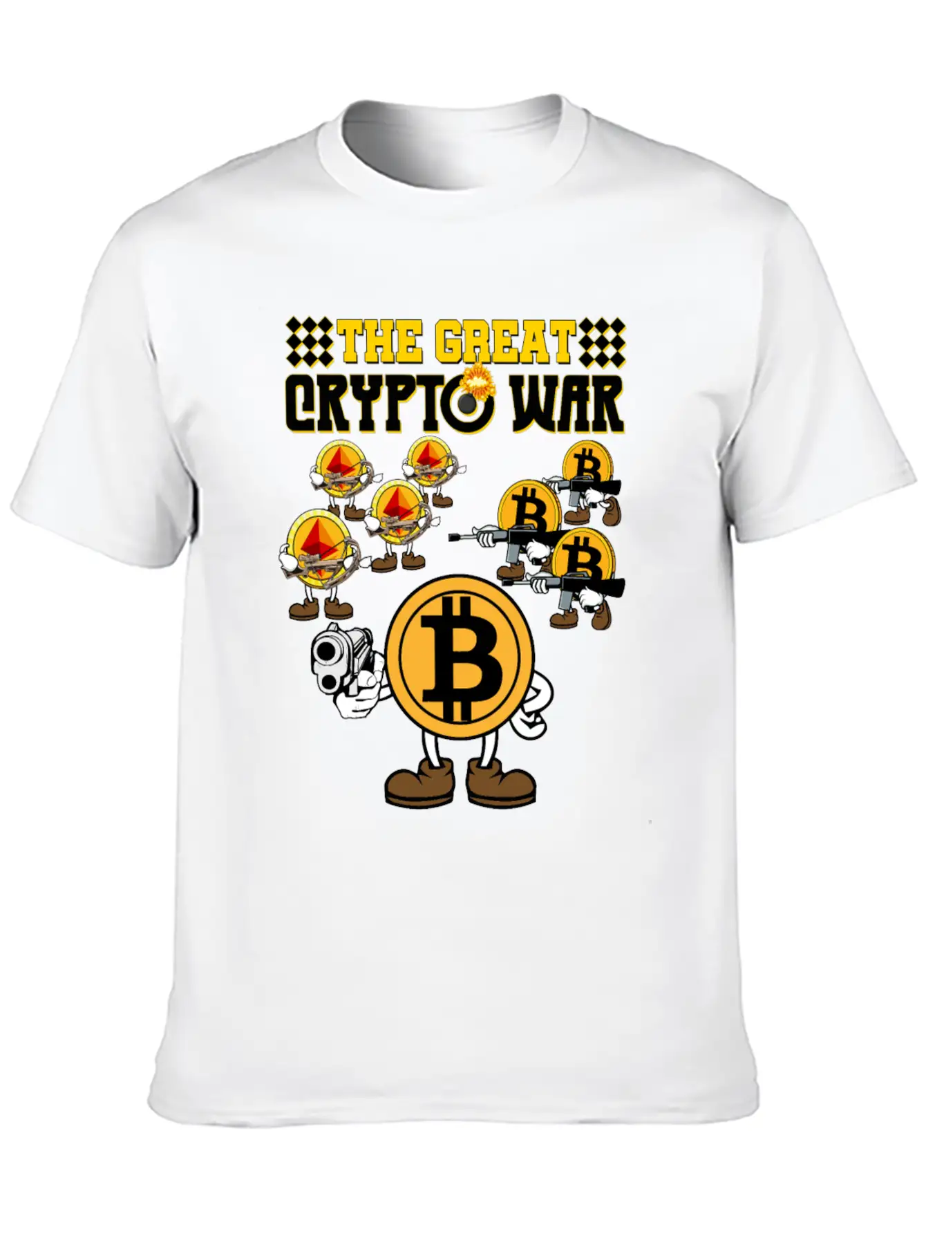 Crypto War2 Basic Graphic T-Shirt ¨C Daily Comfort In Soft Cotton