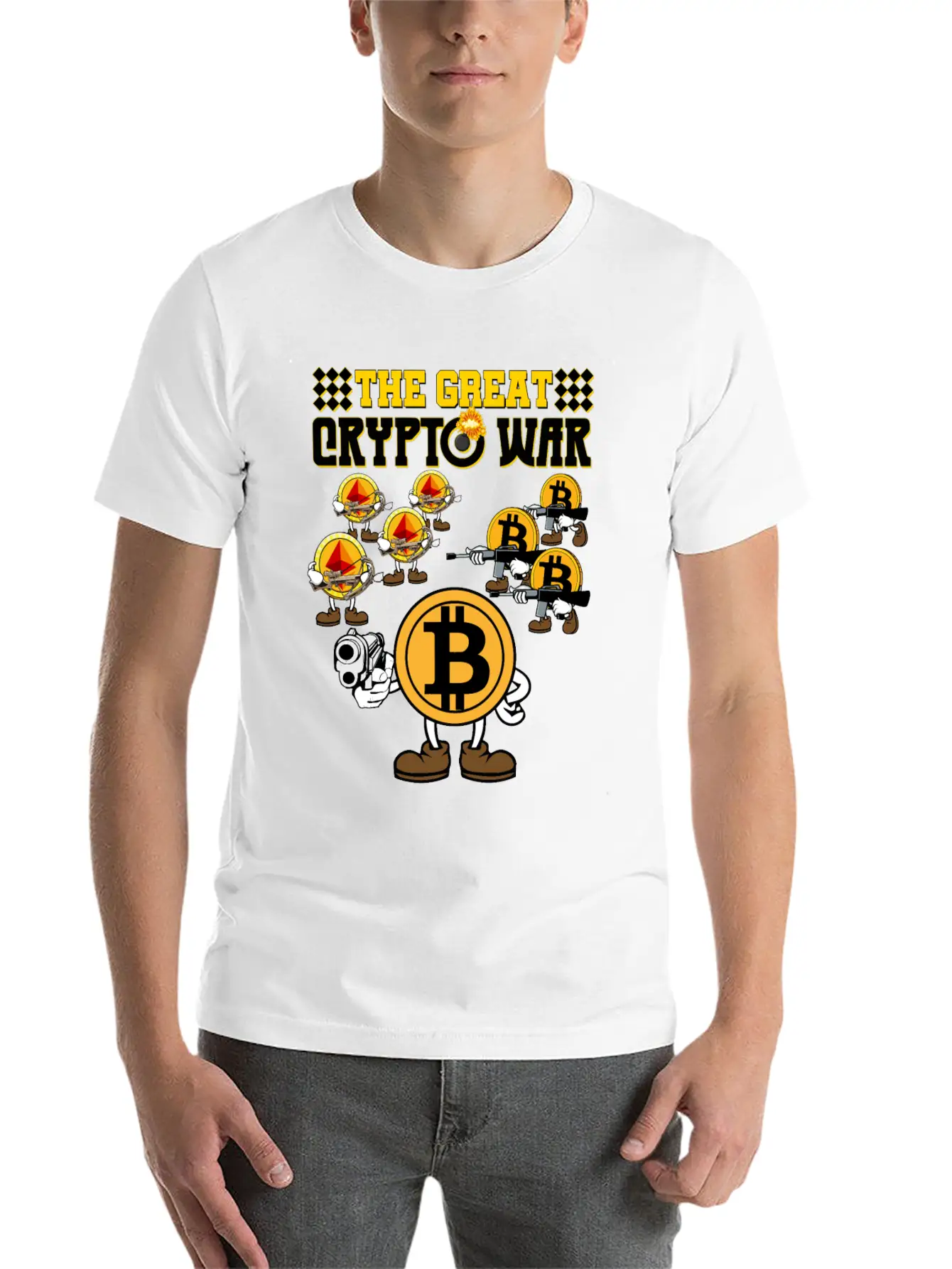 Crypto War2 Basic Graphic T-Shirt ¨C Daily Comfort In Soft Cotton