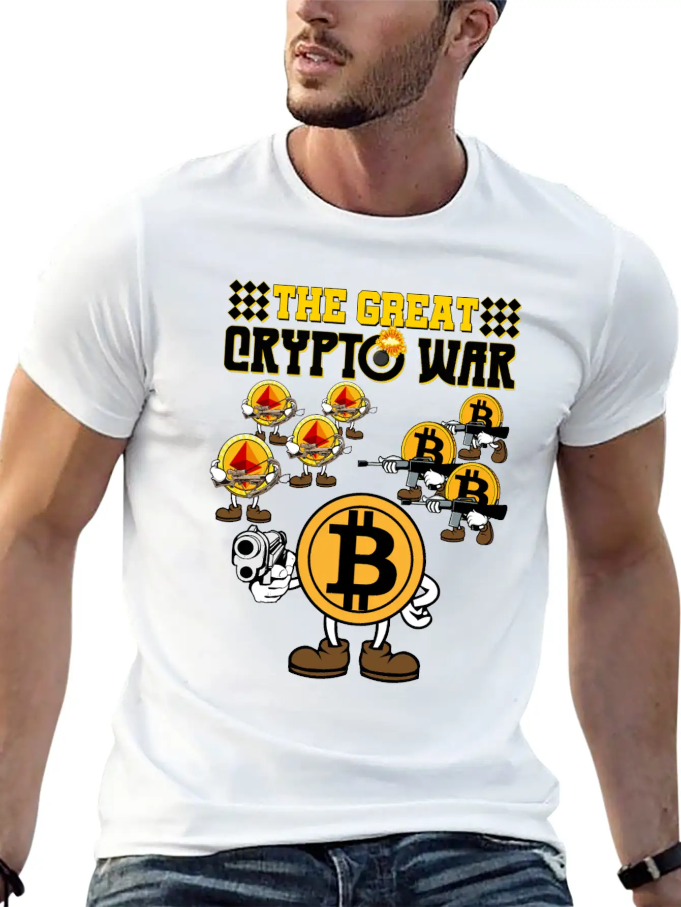 Crypto War2 Basic Graphic T-Shirt ¨C Daily Comfort In Soft Cotton