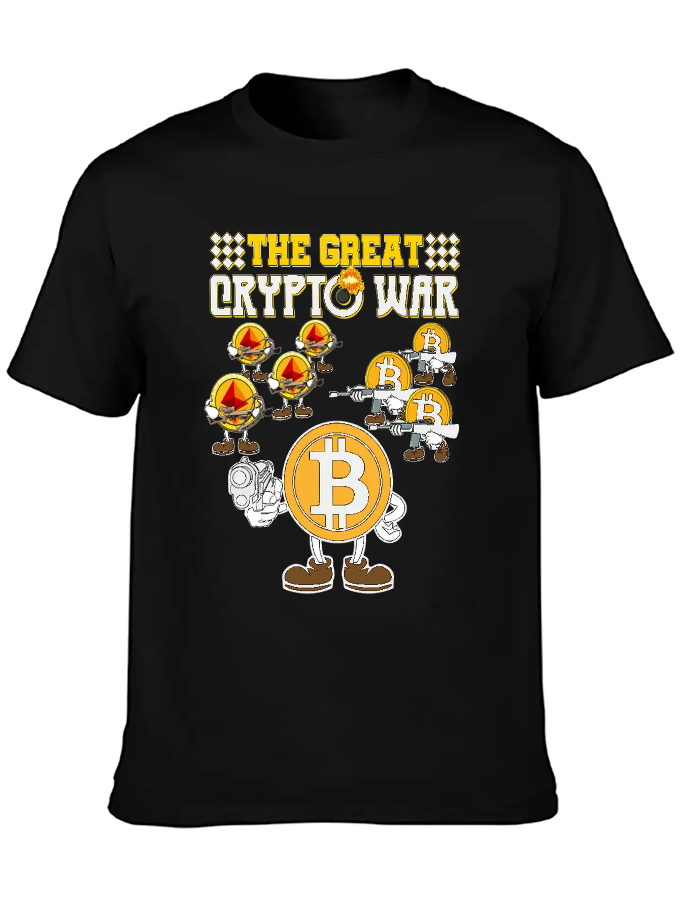 Crypto War2 Basic Graphic T-Shirt ¨C Daily Comfort In Soft Cotton