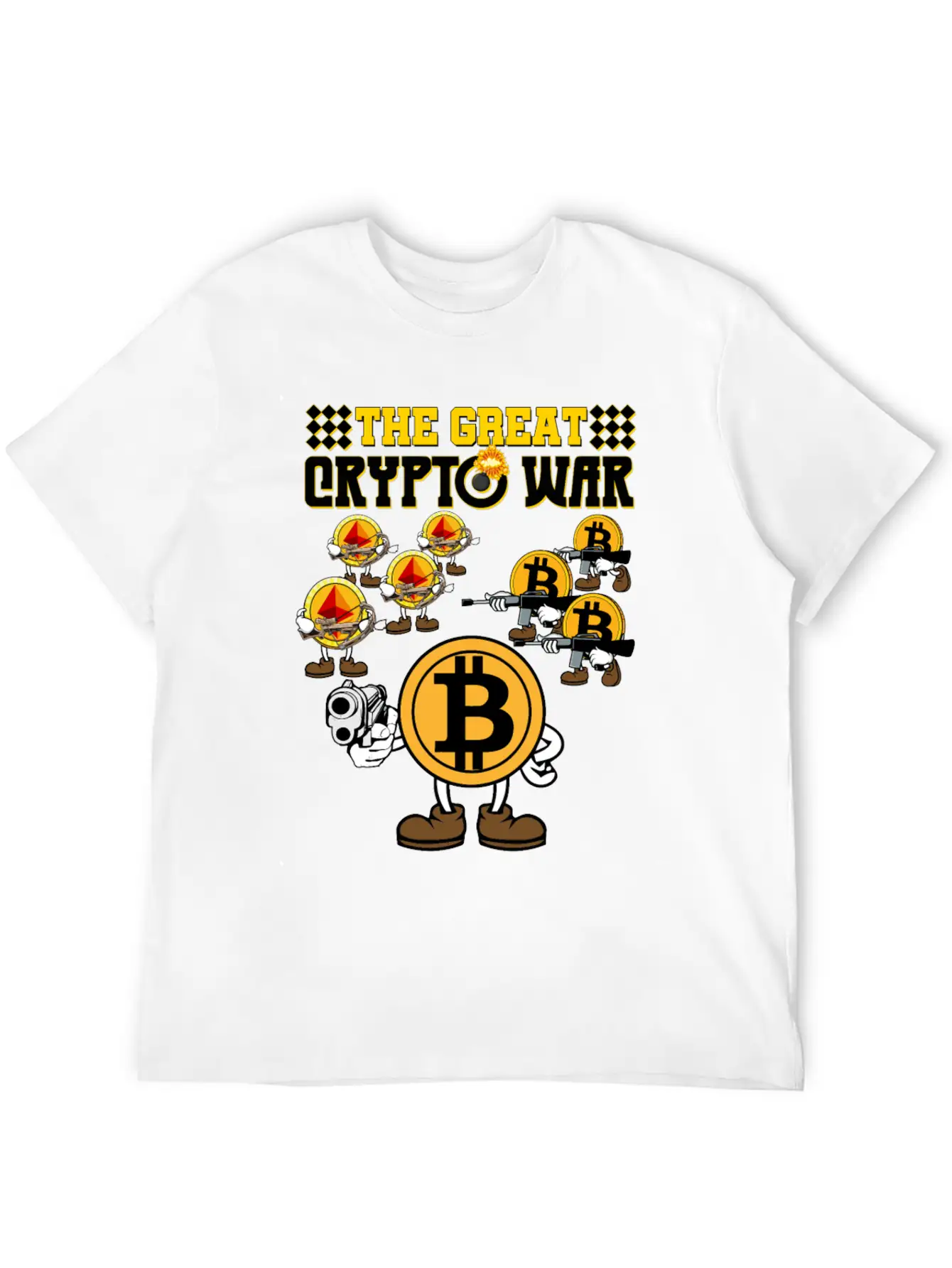 Crypto War2 Basic Graphic T-Shirt ¨C Daily Comfort In Soft Cotton