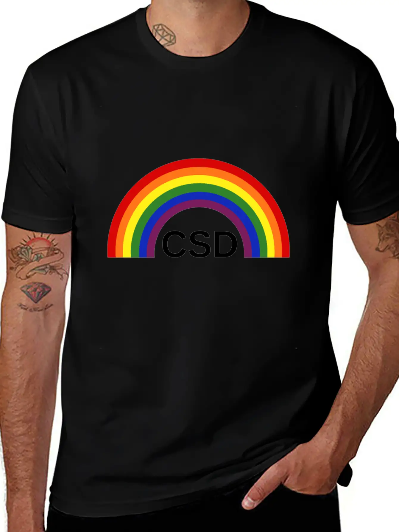 CSD Christopher Street Day Rainbow Soft Cotton Short Sleeve Tee ¨C Unisex Wardrobe Staple