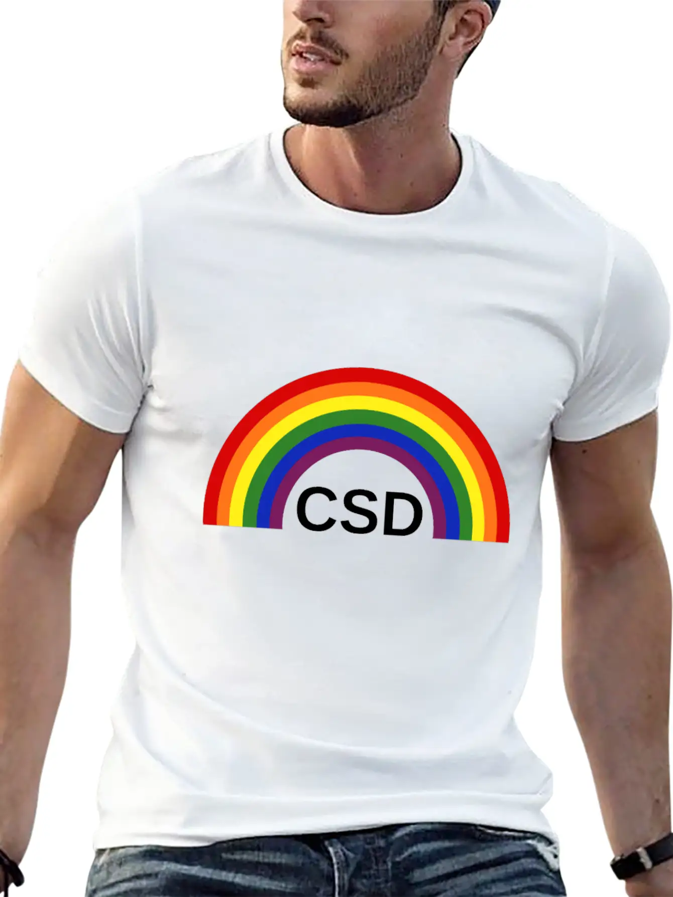 CSD Christopher Street Day Rainbow Soft Cotton Short Sleeve Tee ¨C Unisex Wardrobe Staple