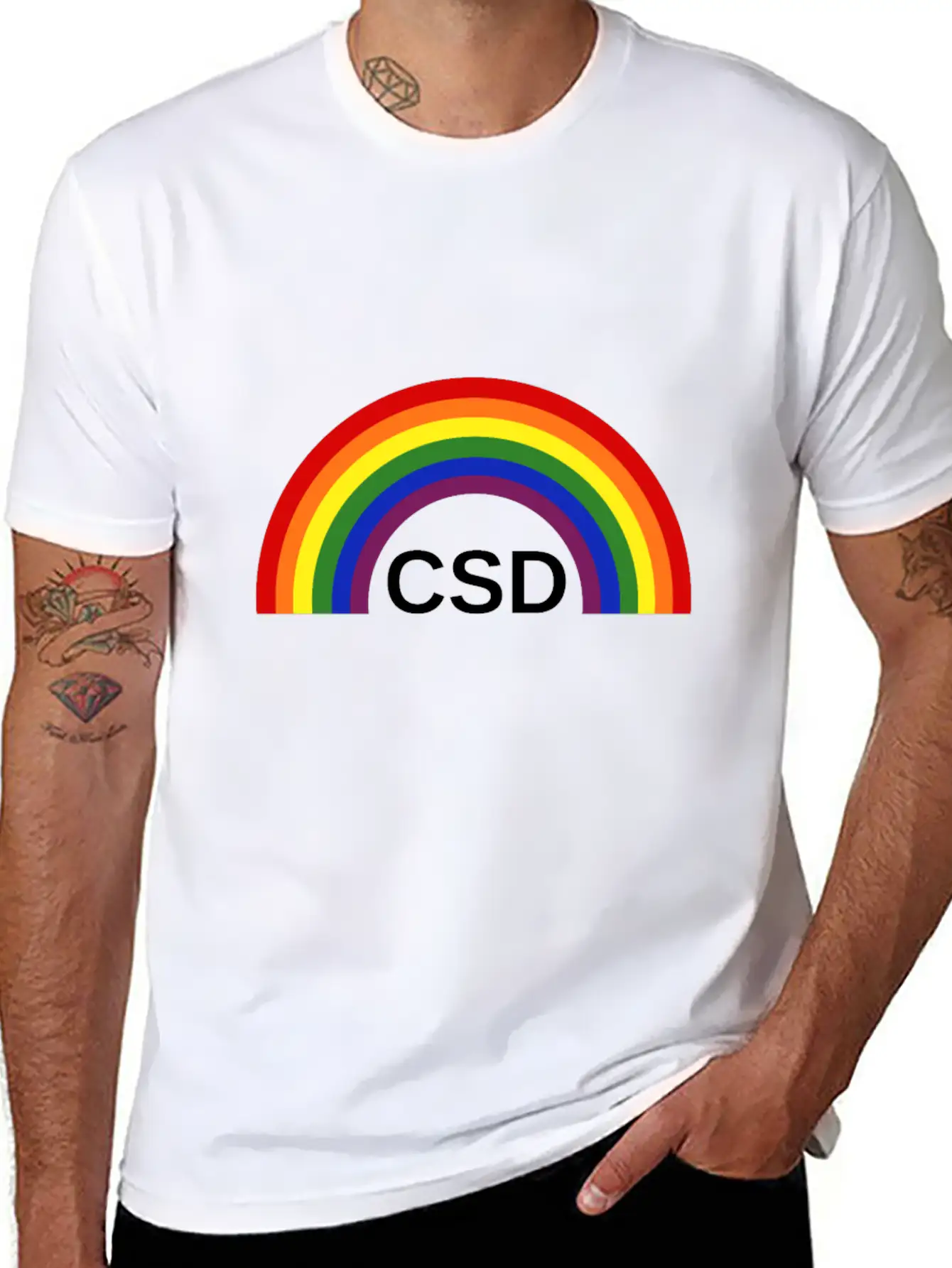 CSD Christopher Street Day Rainbow Soft Cotton Short Sleeve Tee ¨C Unisex Wardrobe Staple
