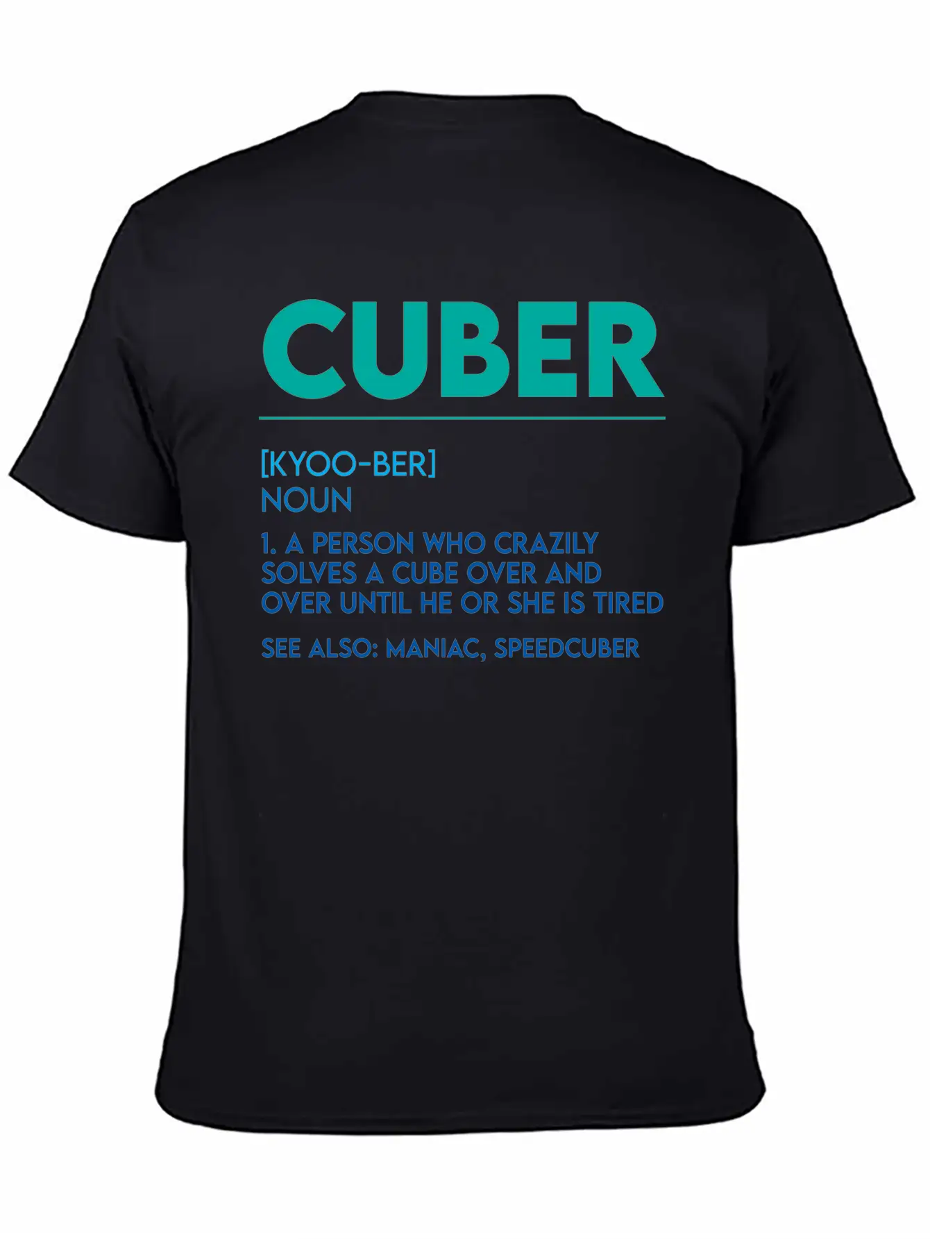 Cuber, A Person Who Crazily Solves A Cube 4 Basic Graphic T-Shirt ¨C Daily Comfort In Soft Cotton