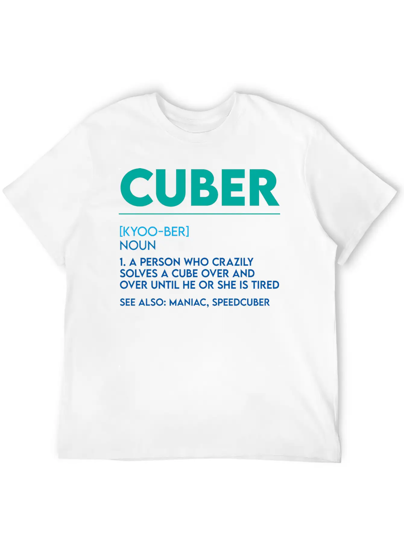 Cuber, A Person Who Crazily Solves A Cube 4 Basic Graphic T-Shirt ¨C Daily Comfort In Soft Cotton