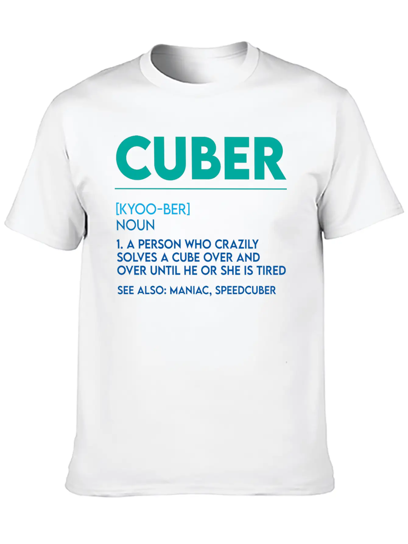 Cuber, A Person Who Crazily Solves A Cube 4 Basic Graphic T-Shirt ¨C Daily Comfort In Soft Cotton