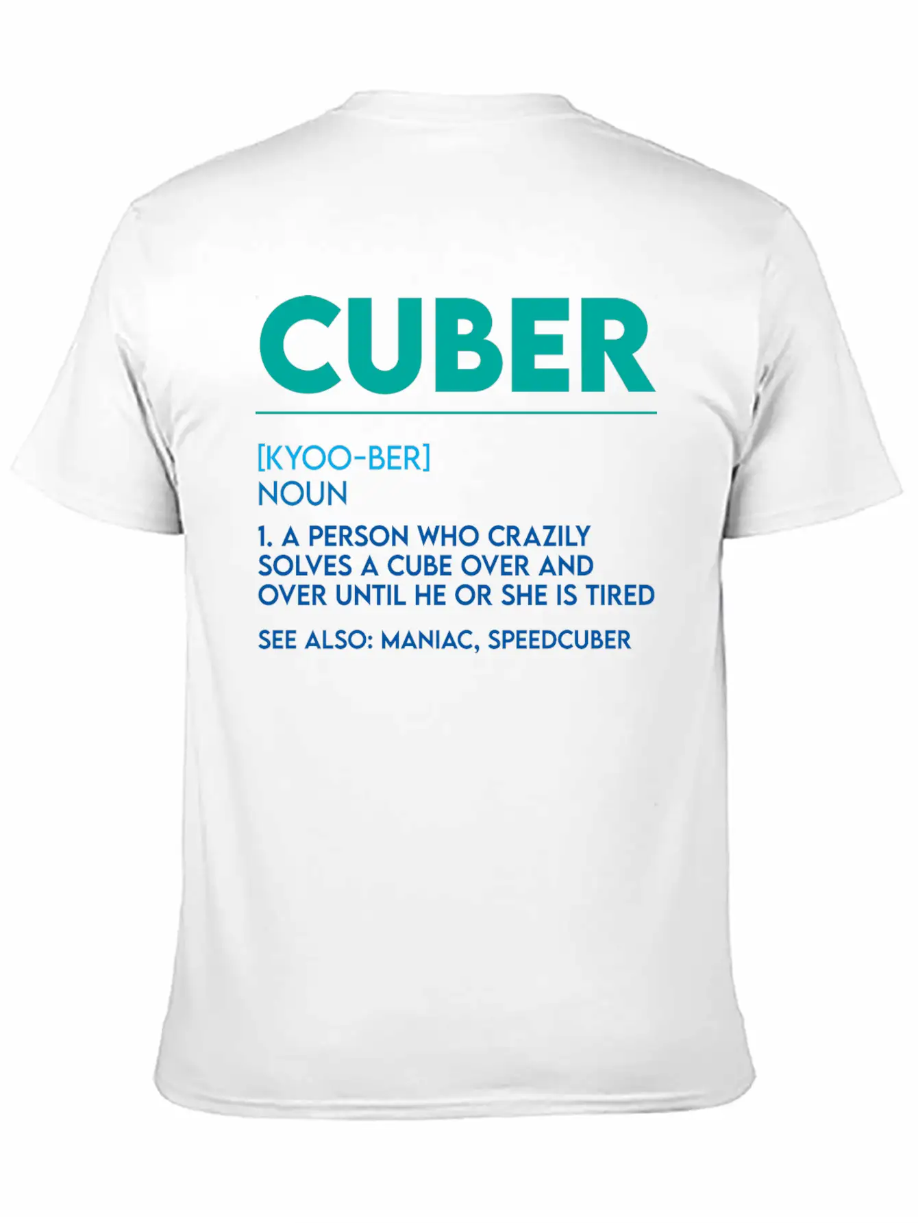 Cuber, A Person Who Crazily Solves A Cube 4 Basic Graphic T-Shirt ¨C Daily Comfort In Soft Cotton