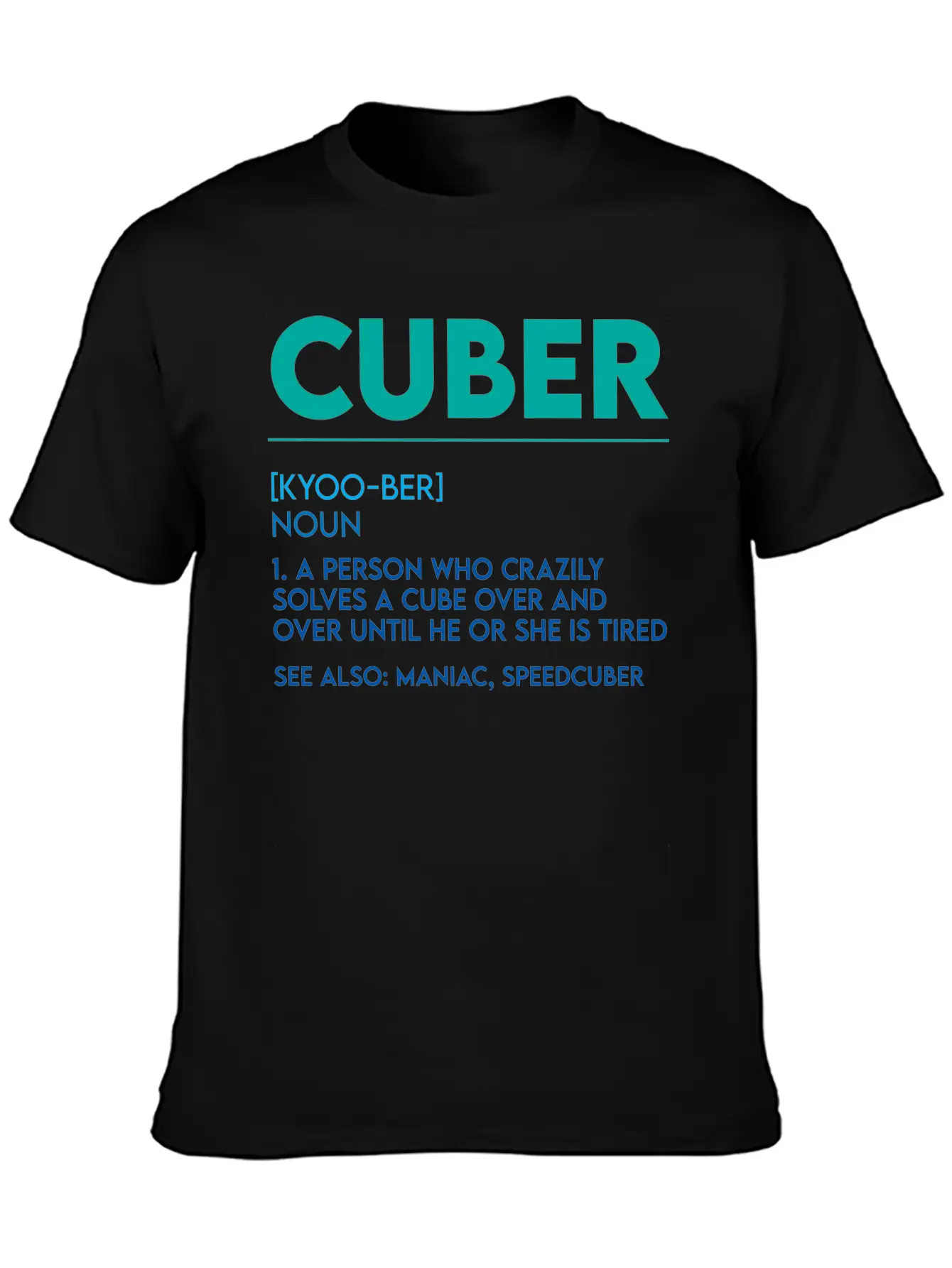 Cuber, A Person Who Crazily Solves A Cube 4 Basic Graphic T-Shirt ¨C Daily Comfort In Soft Cotton