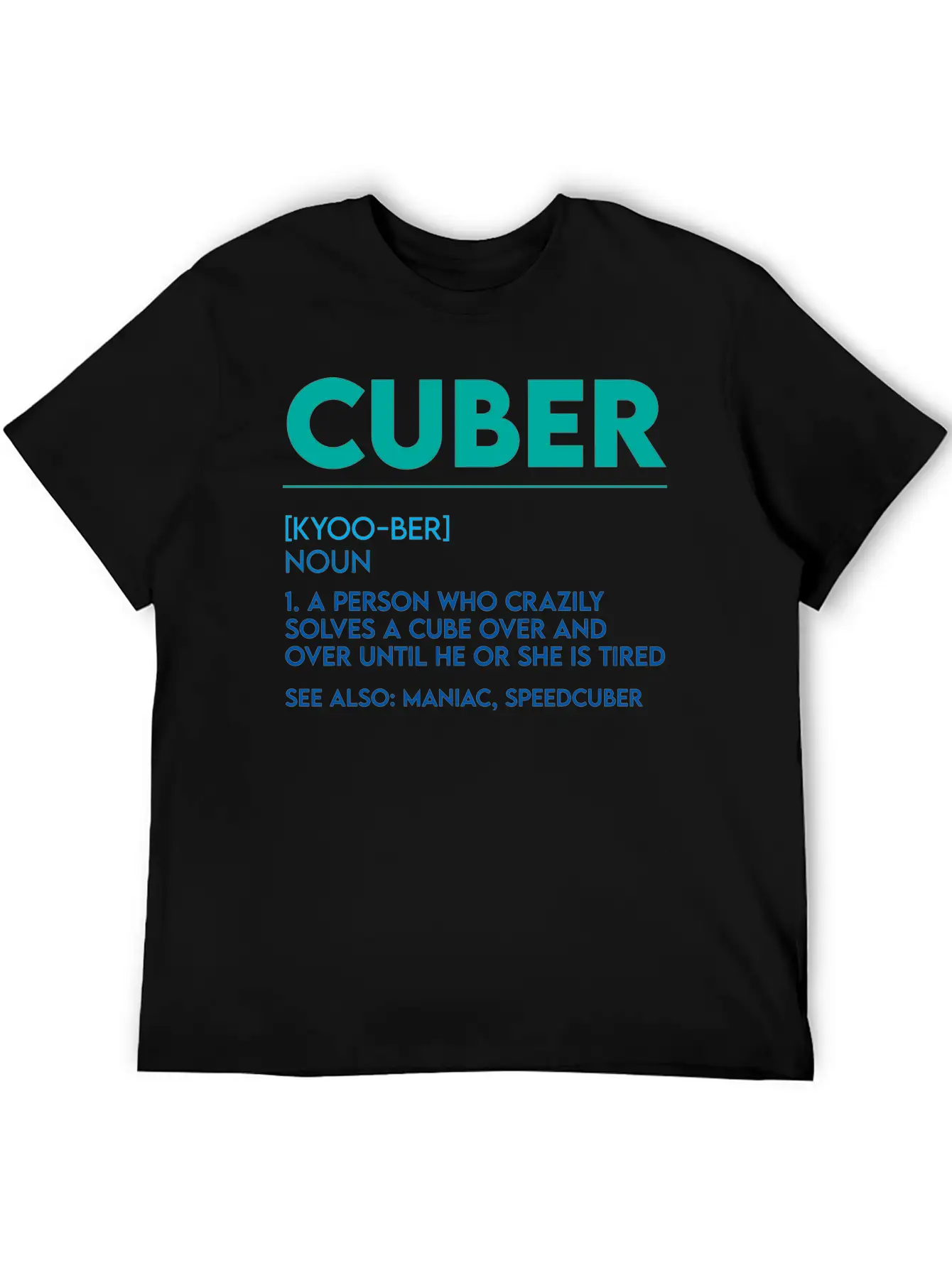 Cuber, A Person Who Crazily Solves A Cube 4 Basic Graphic T-Shirt ¨C Daily Comfort In Soft Cotton