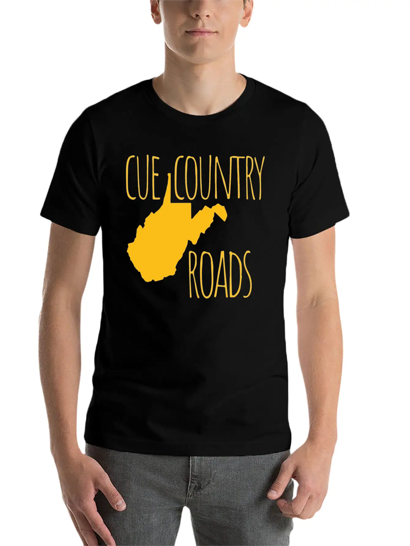 Cue Country Roads Essential Cotton Tee For Daily Outfits ¨C Unisex Style