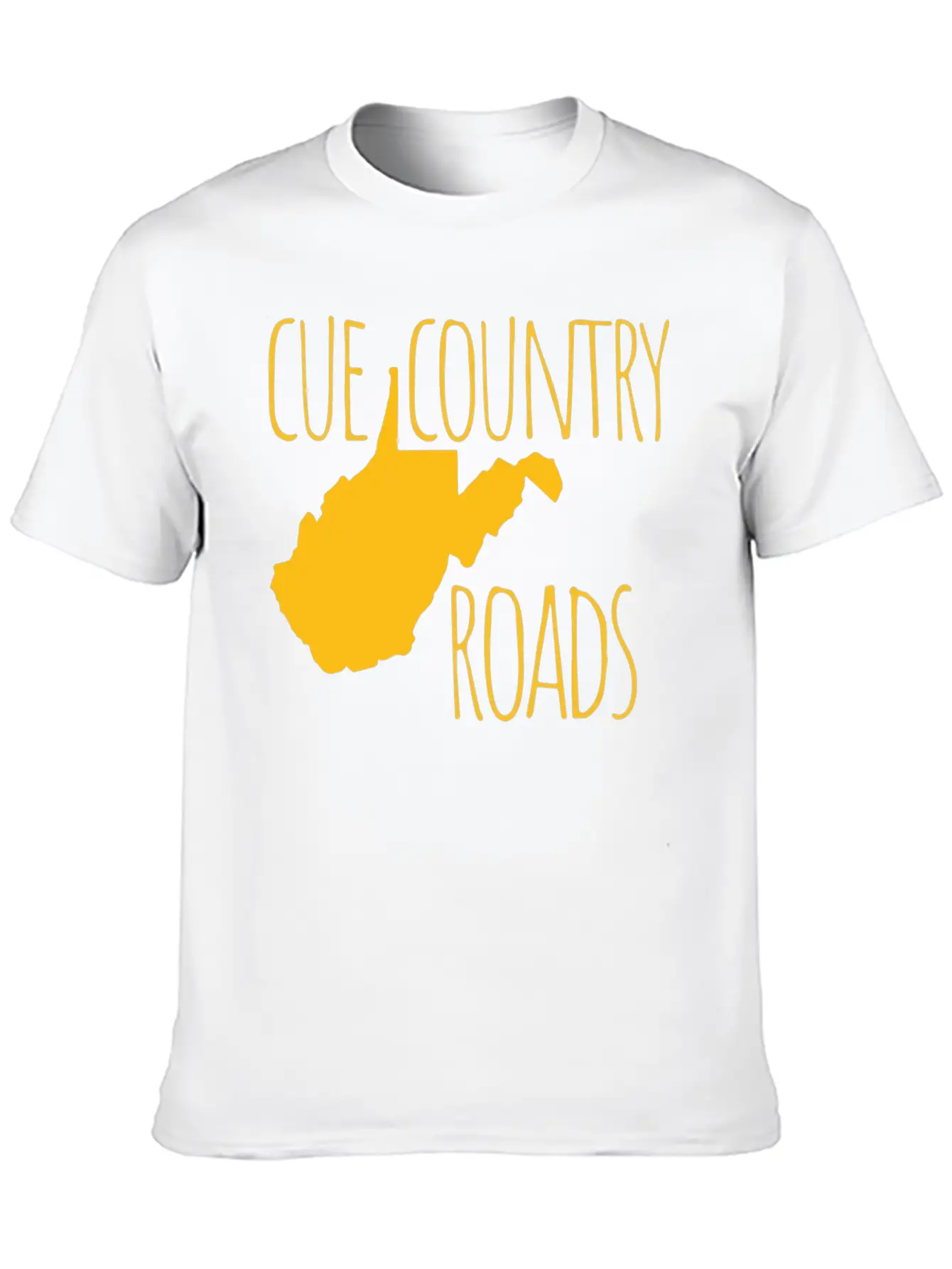 Cue Country Roads Essential Cotton Tee For Daily Outfits ¨C Unisex Style