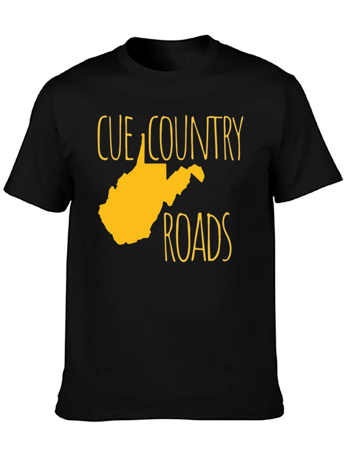 Cue Country Roads Essential Cotton Tee For Daily Outfits ¨C Unisex Style