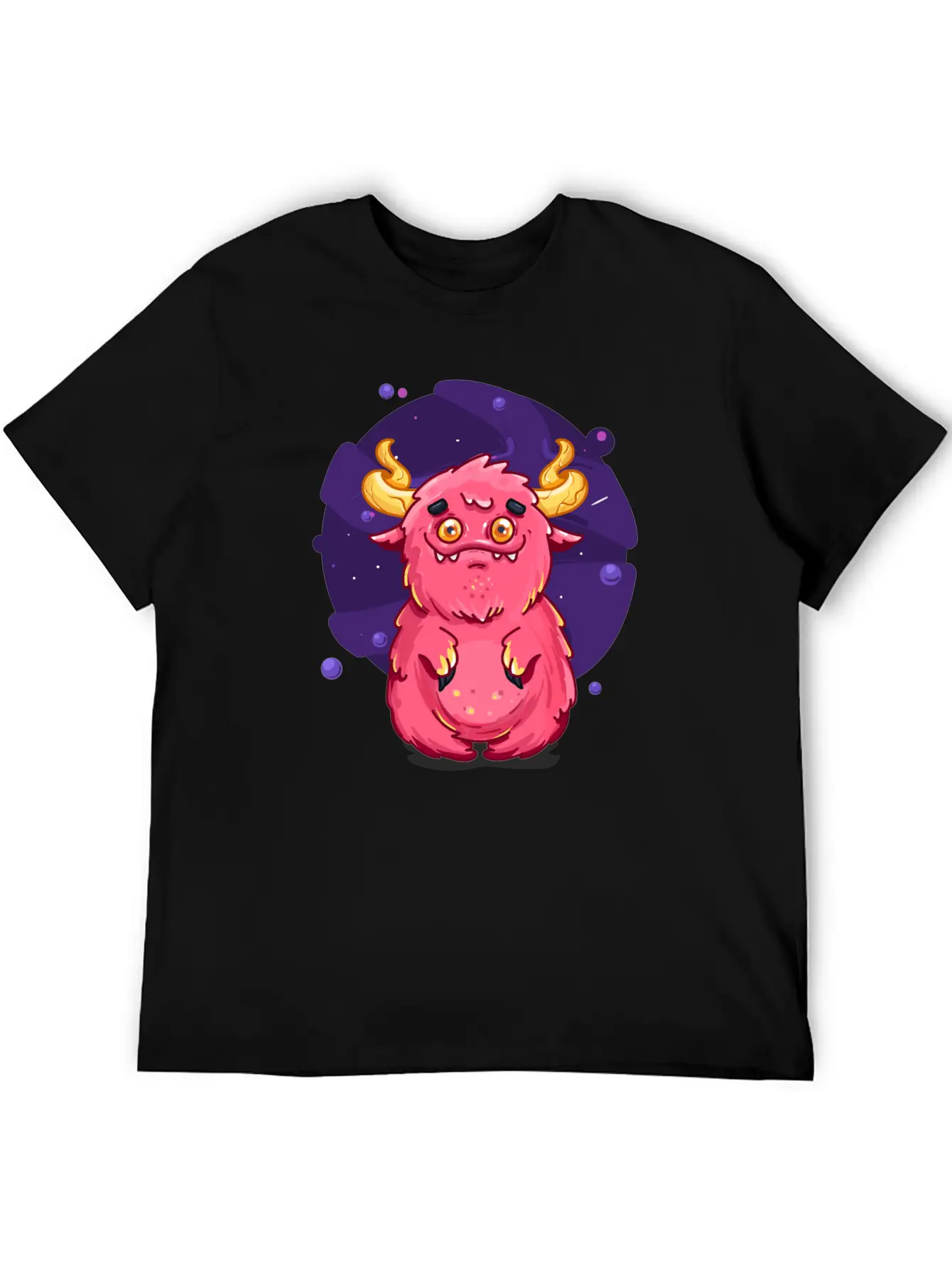 Cute Burly Friendly Pink Monster Soft Cotton Short Sleeve Tee ¨C Unisex Wardrobe Staple