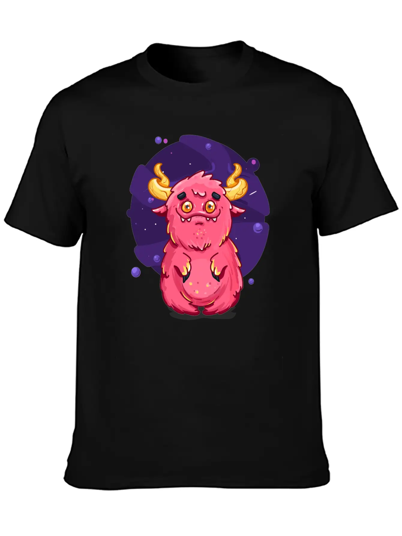 Cute Burly Friendly Pink Monster Soft Cotton Short Sleeve Tee ¨C Unisex Wardrobe Staple