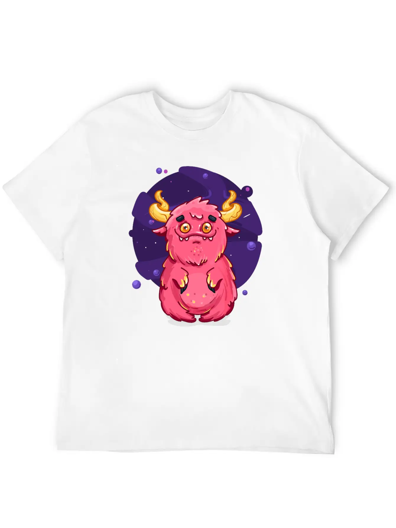 Cute Burly Friendly Pink Monster Soft Cotton Short Sleeve Tee ¨C Unisex Wardrobe Staple