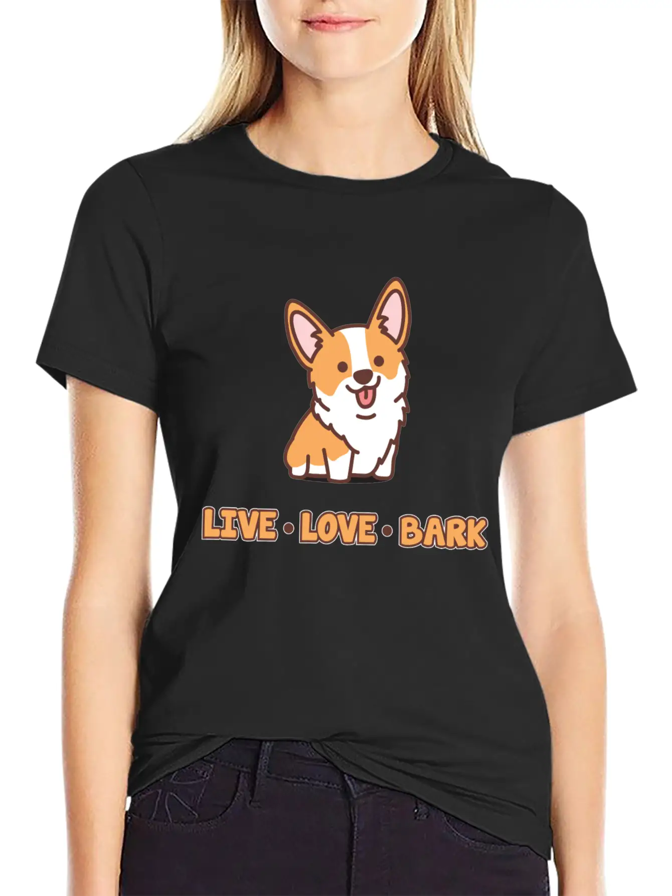 Cute Dog Bark Gift Basic Graphic T-Shirt ¨C Daily Comfort In Soft Cotton