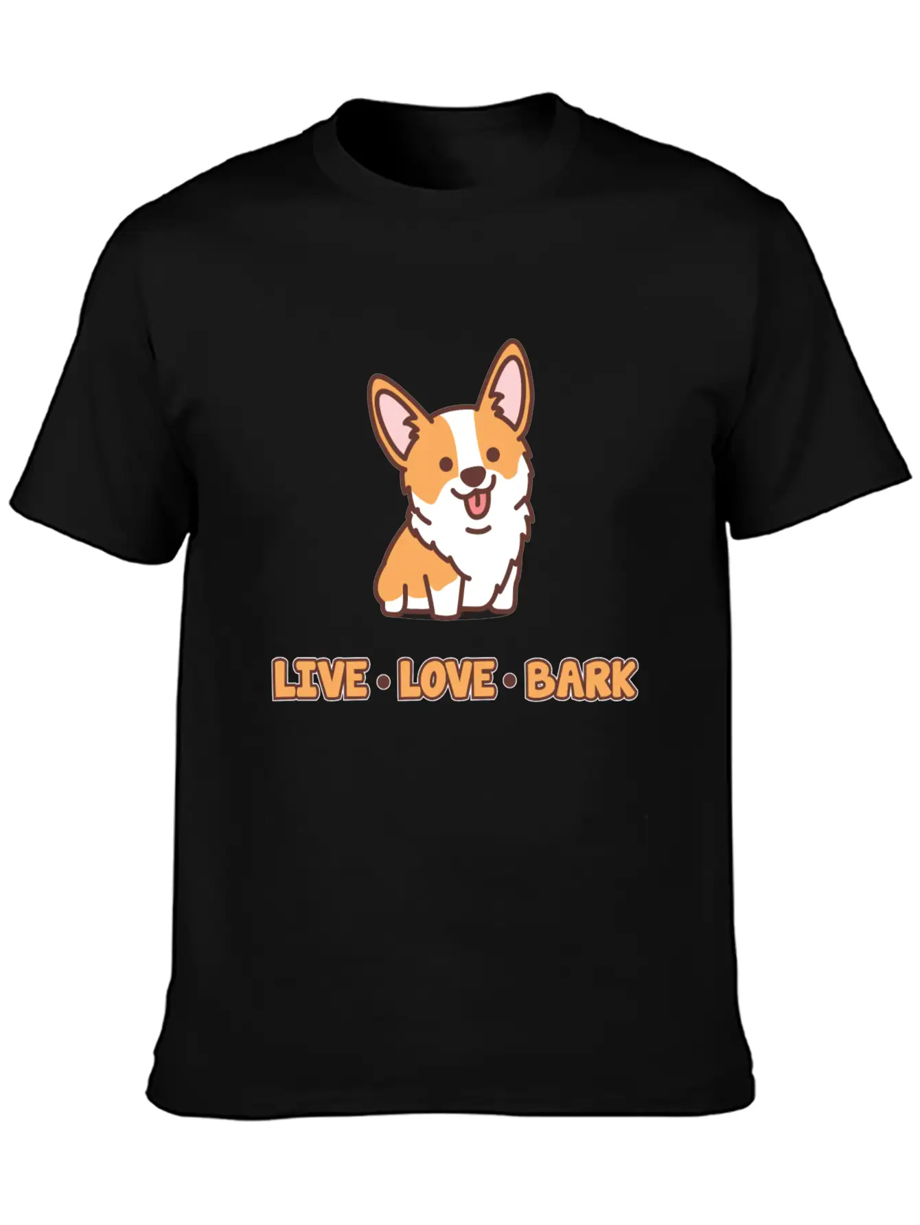 Cute Dog Bark Gift Basic Graphic T-Shirt ¨C Daily Comfort In Soft Cotton