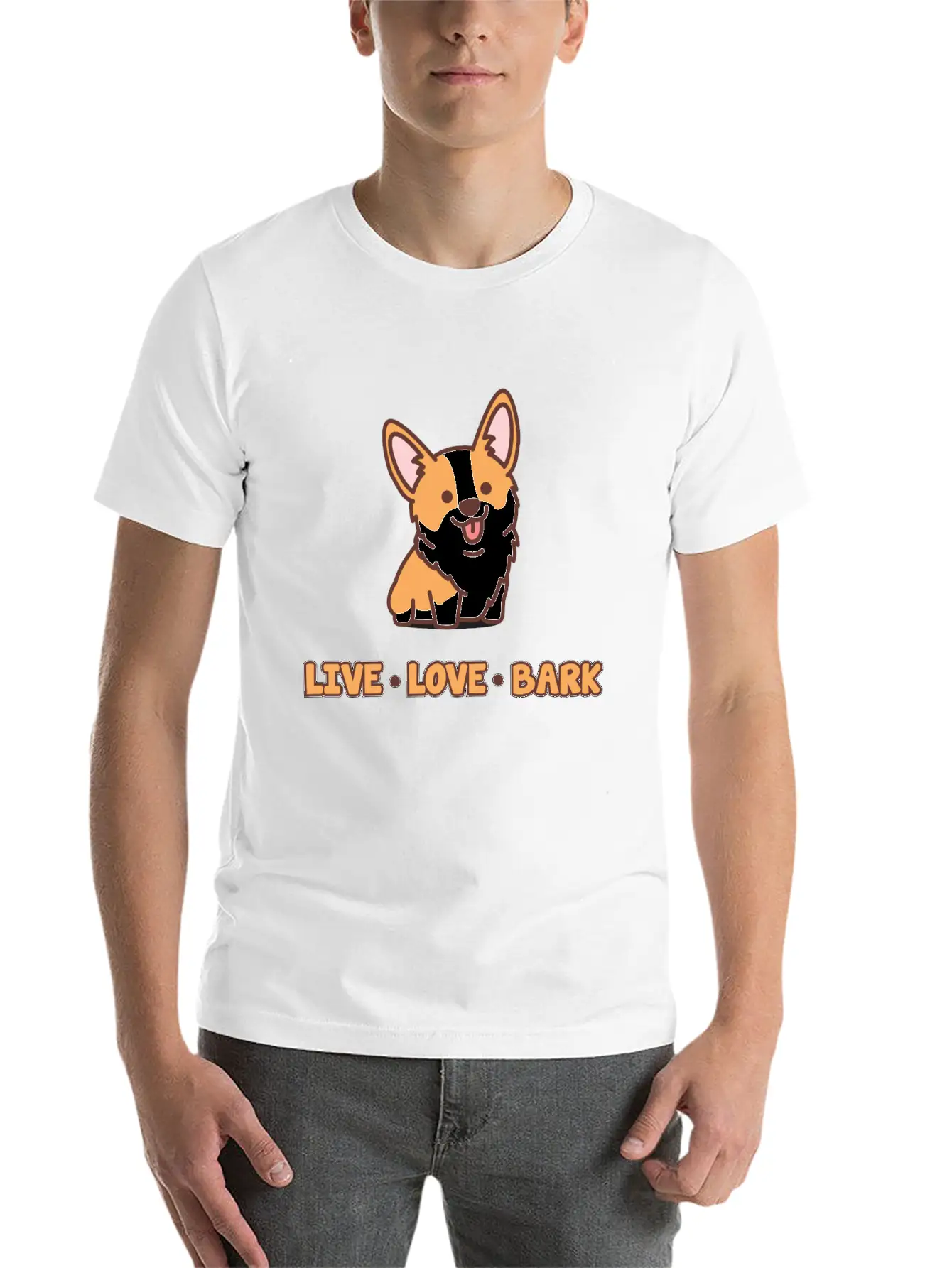 Cute Dog Bark Gift Basic Graphic T-Shirt ¨C Daily Comfort In Soft Cotton
